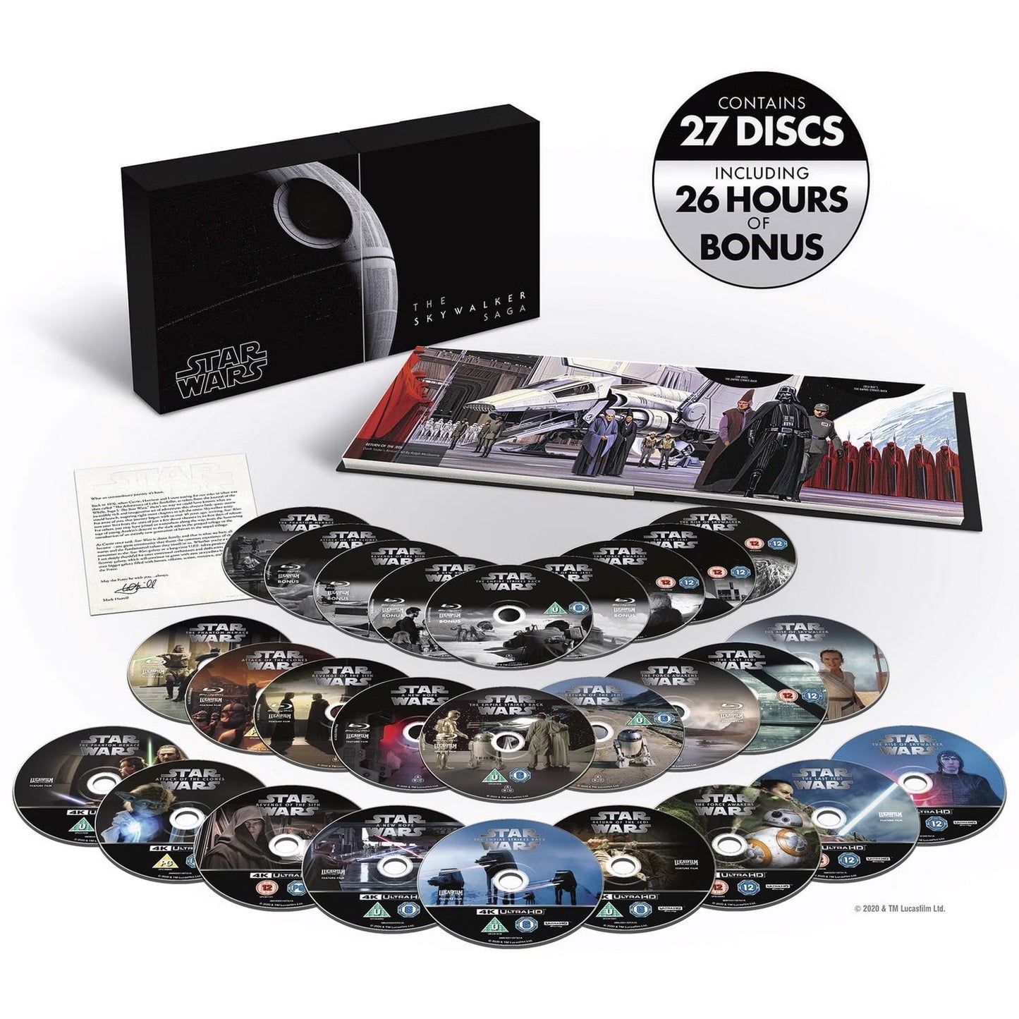 Звездные войны: Сага о Скайуокерах (Star Wars: The Skywalker Saga) (англ. язык) (4K UHD + Blu-ray) Complete Box Set