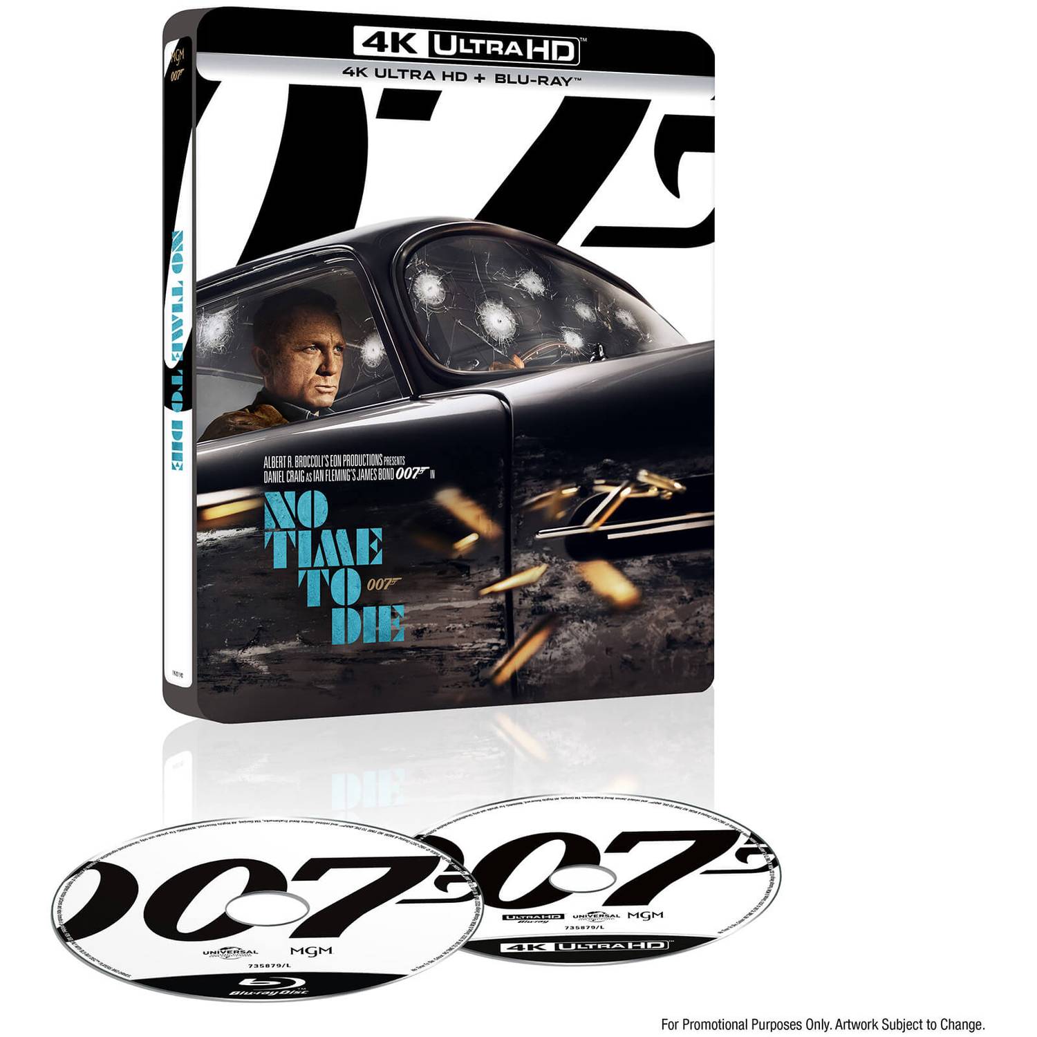 007: Не время умирать (англ. язык) (4K UHD + Blu-ray) Steelbook