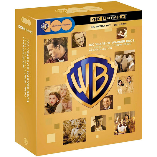 100 Years of Warner Bros. - Classic Hollywood 5-Film Collection (1930s - 1960s) (4K UHD + Blu-ray)