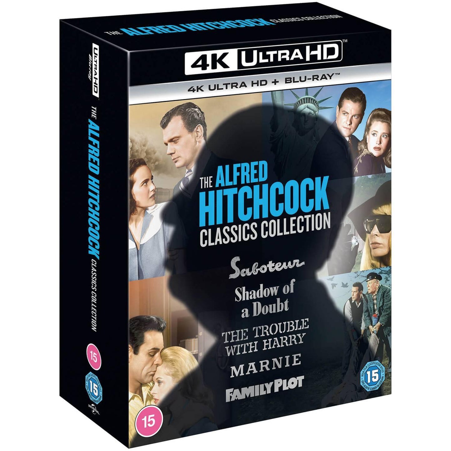 Альфред Хичкок: Классическая коллекция ч. 2 (русск. яз. на Blu-ray) (4K UHD + Blu-ray)