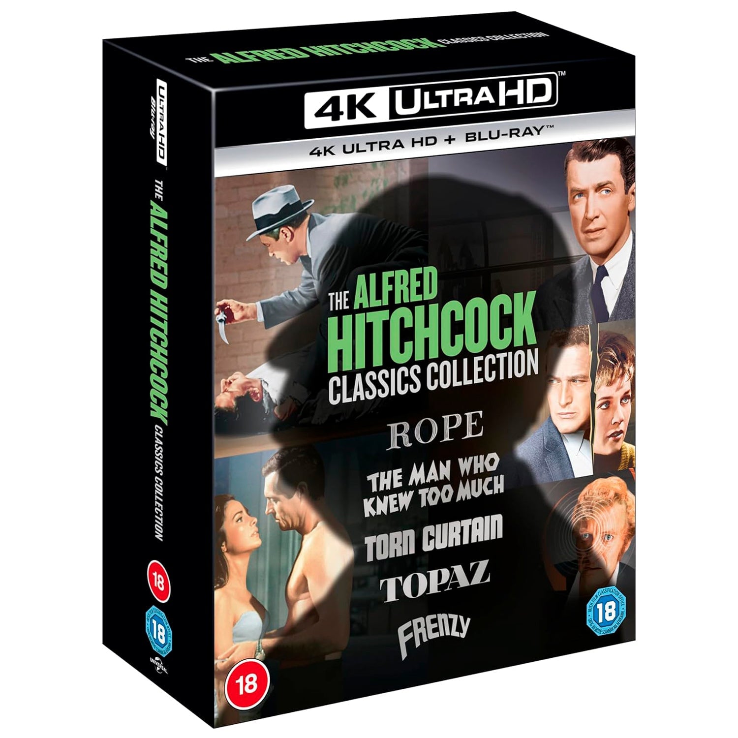 Альфред Хичкок: Классическая коллекция ч. 3 (4K UHD + Blu-ray)
