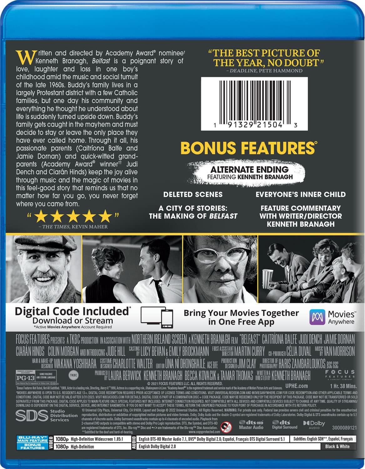 Белфаст (2021) (англ. язык) (Blu-ray)