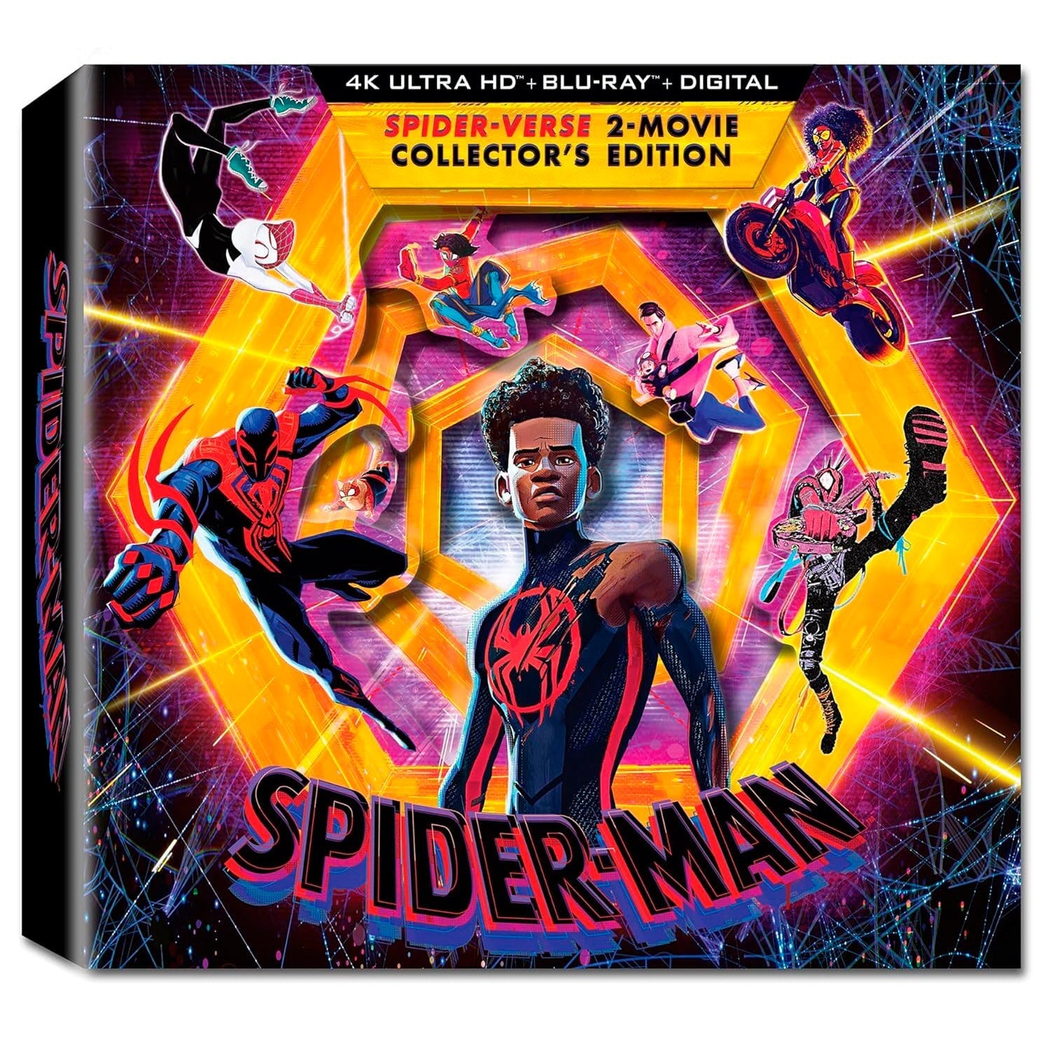 Человек-паук: Через вселенные / Паутина вселенных (англ. язык) (4K UHD + Blu-ray + LP) Коллекционное издание