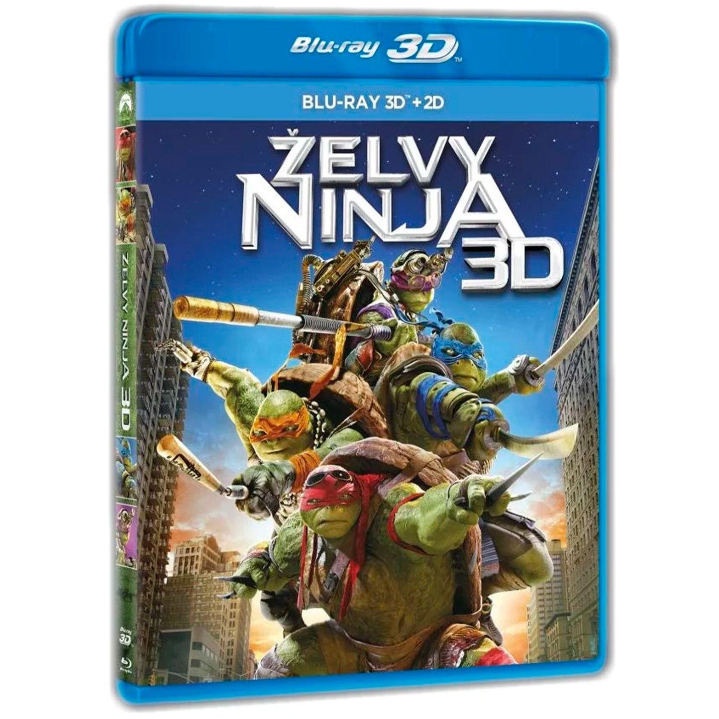 Черепашки-ниндзя 3D + 2D (2 Blu-ray)