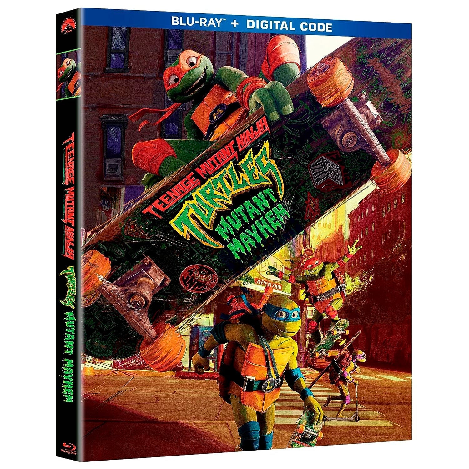 Черепашки-ниндзя: Погром мутантов (2023) (англ. язык) (Blu-ray)