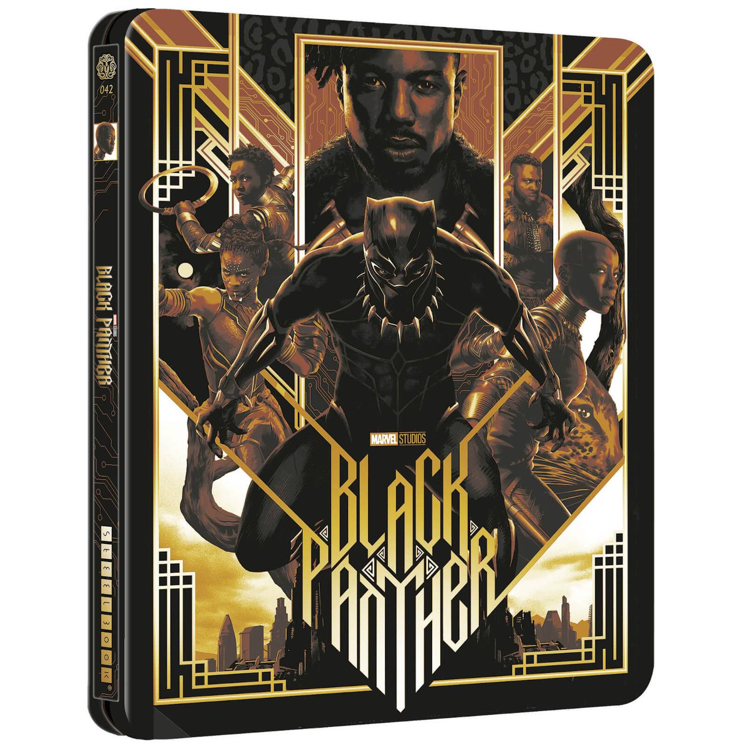 Чёрная Пантера (англ. язык) (4K UHD + Blu-ray) Mondo #042 Steelbook