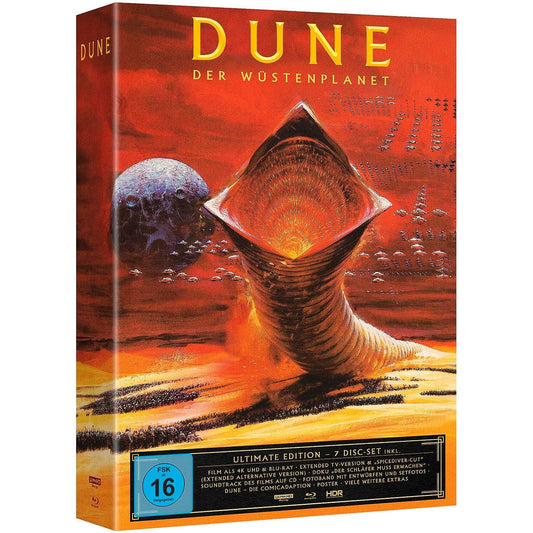 Дюна (1984) (англ. язык) (4K UHD + Blu-ray + 4 Bonus Blu-ray + CD) Коллекционное издание