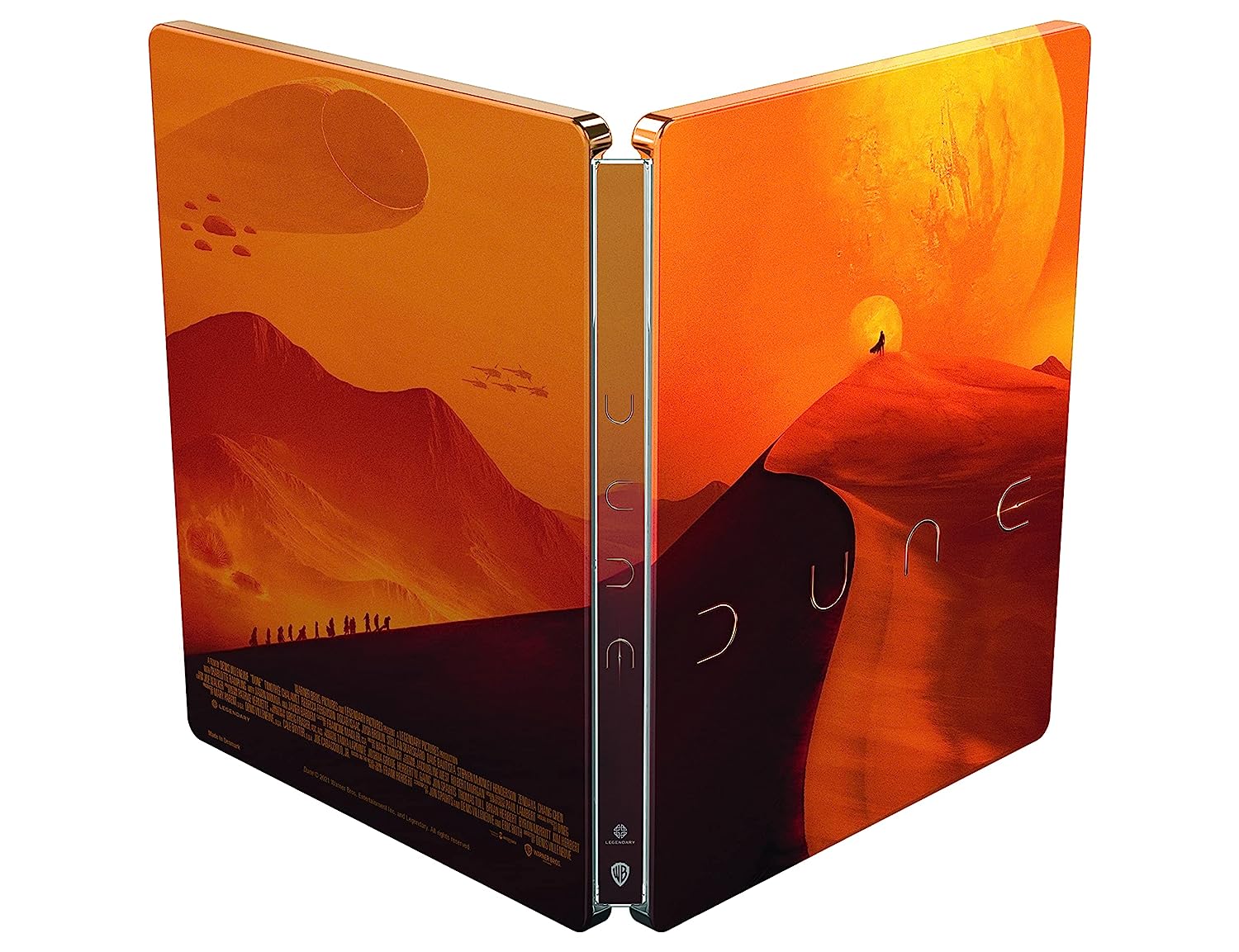 Дюна (2021) (англ. язык) (4K UHD + 3D + Blu-ray) "Orange" Steelbook