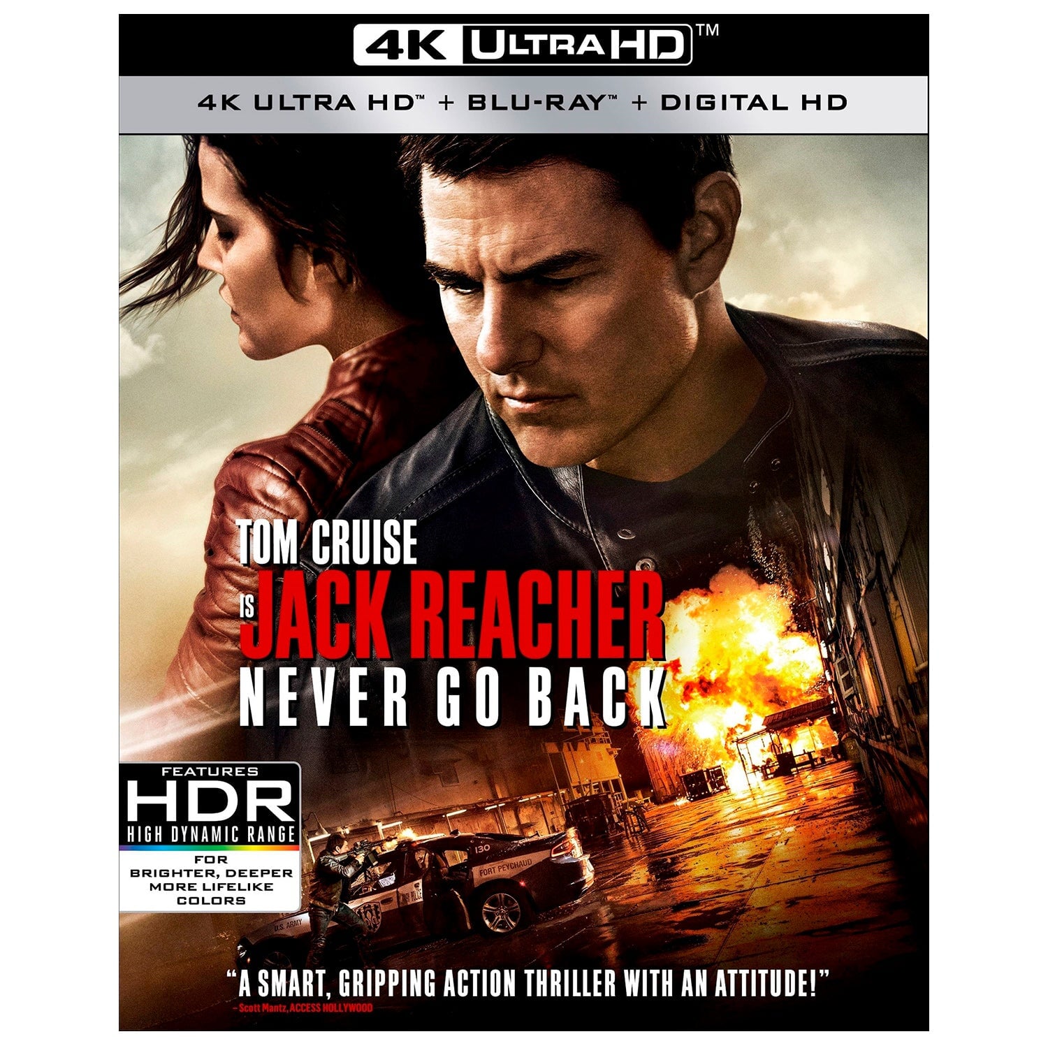 Джек Ричер 2: Никогда не возвращайся (2016) (англ. язык) (4K UHD + Blu-ray)