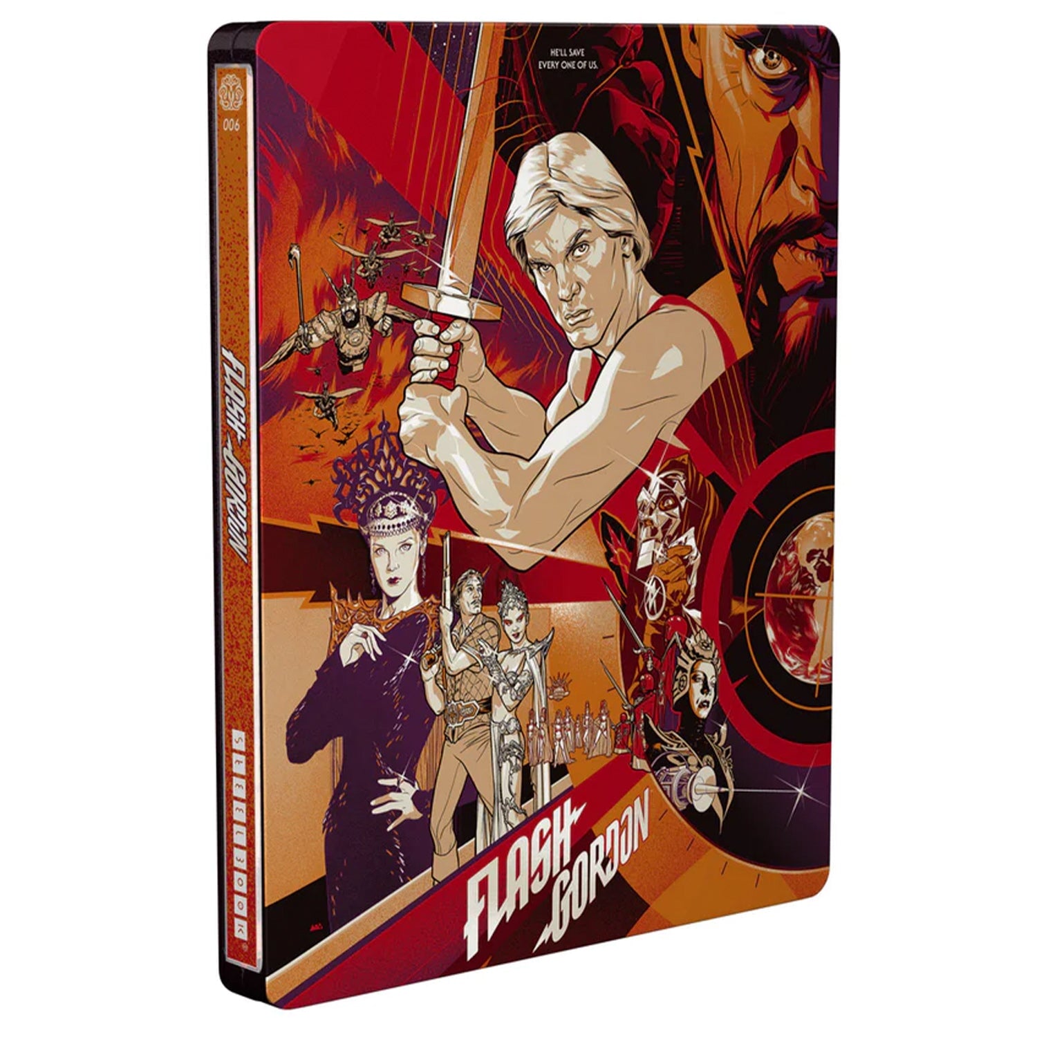 Флэш Гордон (1980) (англ. язык) (Blu-ray) Mondo #006 Steelbook