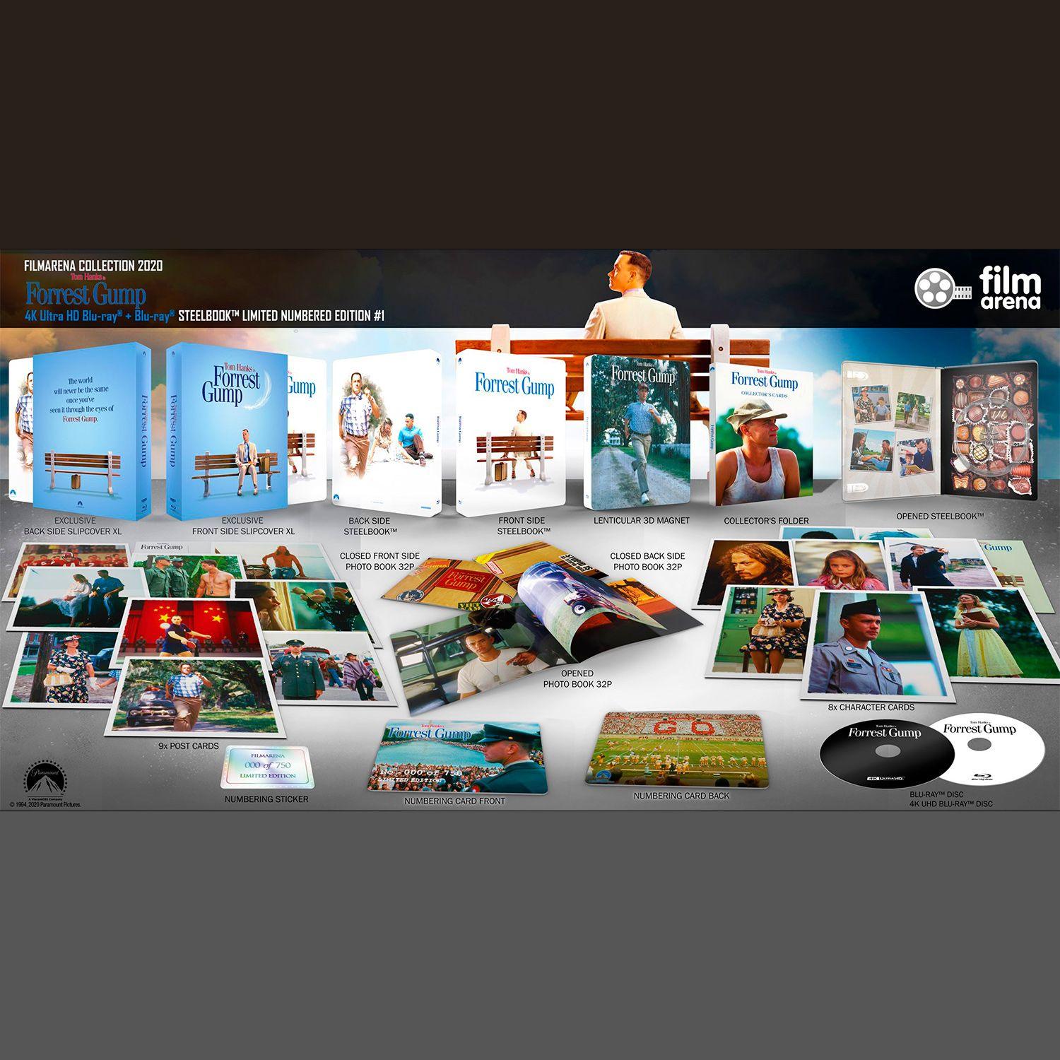 Форрест Гамп (4K UHD + Blu-ray) FilmArena Exclusive SteelBook / FAC #138 - FULLSLIP XL + Lenticular magnet EDITION #1