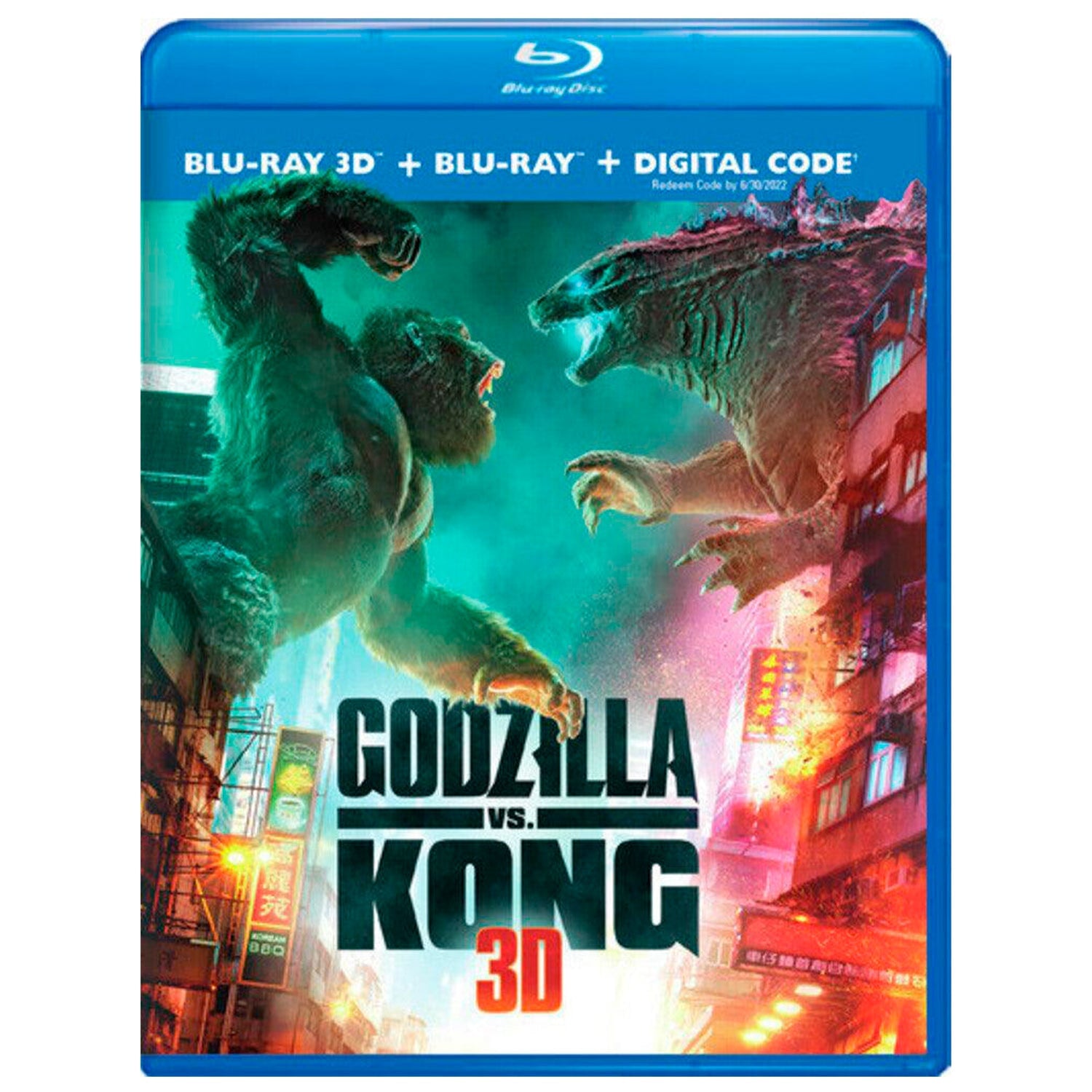 Годзилла против Конга (2021) (англ. язык) 3D + 2D (2 Blu-ray)