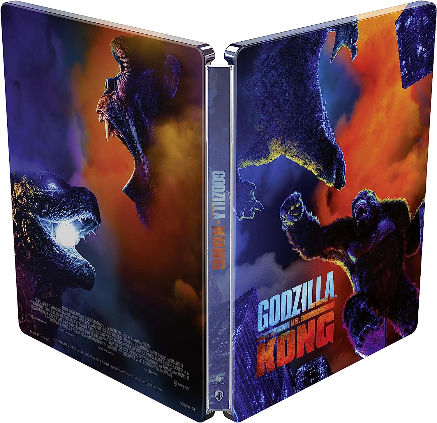 Годзилла против Конга (2021) (англ. язык) (4K UHD + Blu-ray) Steelbook