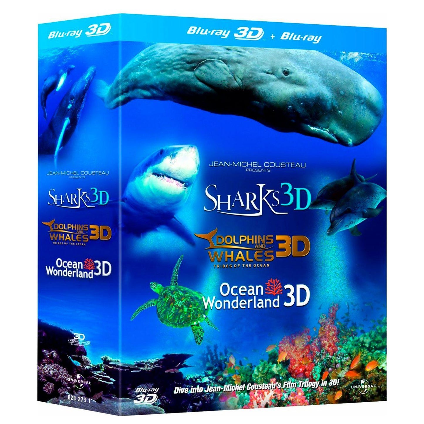 IMAX: Акулы 3D / Дельфины и киты: обитатели океана 3D / Чудеса океана 3D (3 Blu-ray)