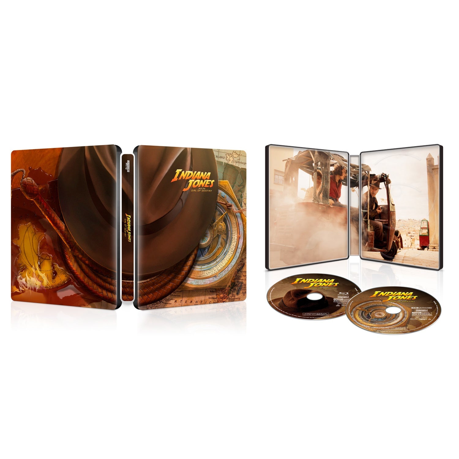 Индиана Джонс и колесо судьбы (2023) (англ. язык) (4K UHD + Blu-ray) Steelbook