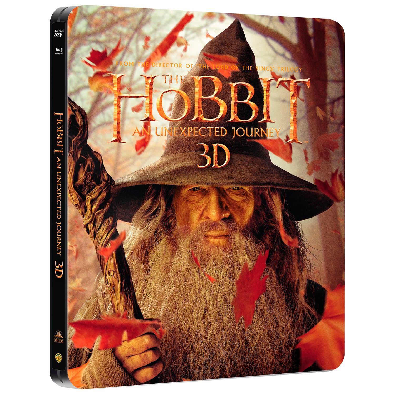 Хоббит: Нежданное путешествие 3D + 2D (4 Blu-ray) Steelbook