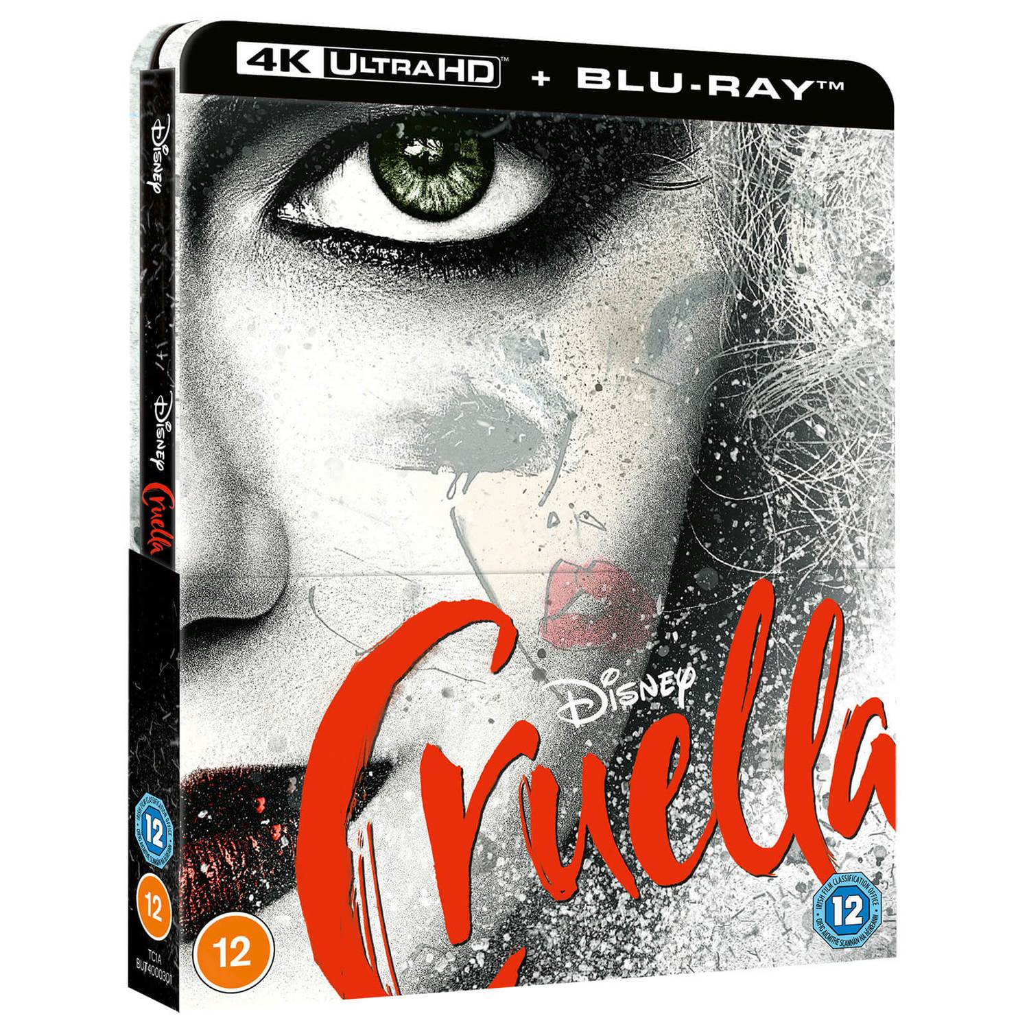 Круэлла (2021) (англ. язык) (4K UHD + Blu-ray) Steelbook