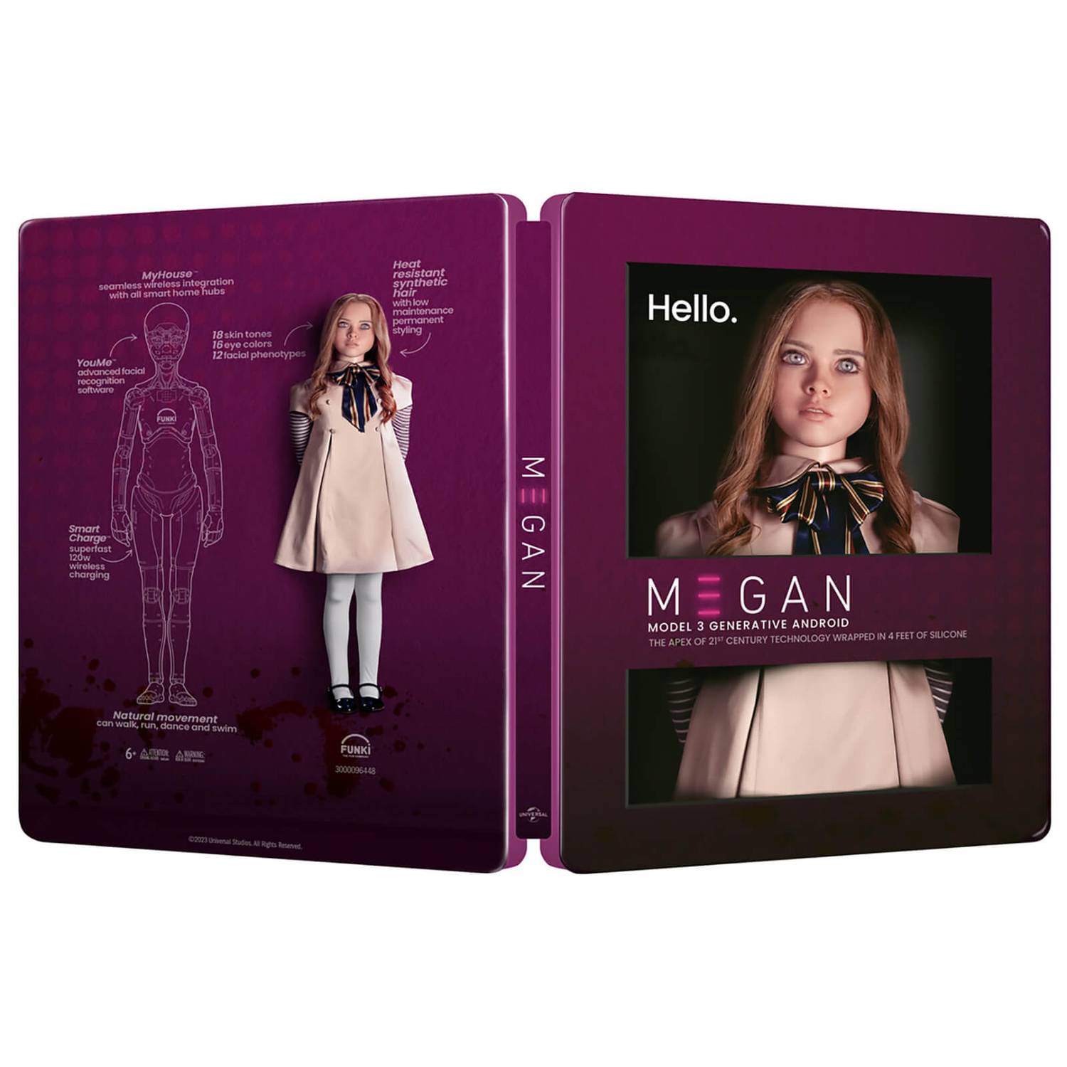 М3ГАН (2022) (англ. язык) (4K UHD + Blu-ray) Steelbook Collector's Edition