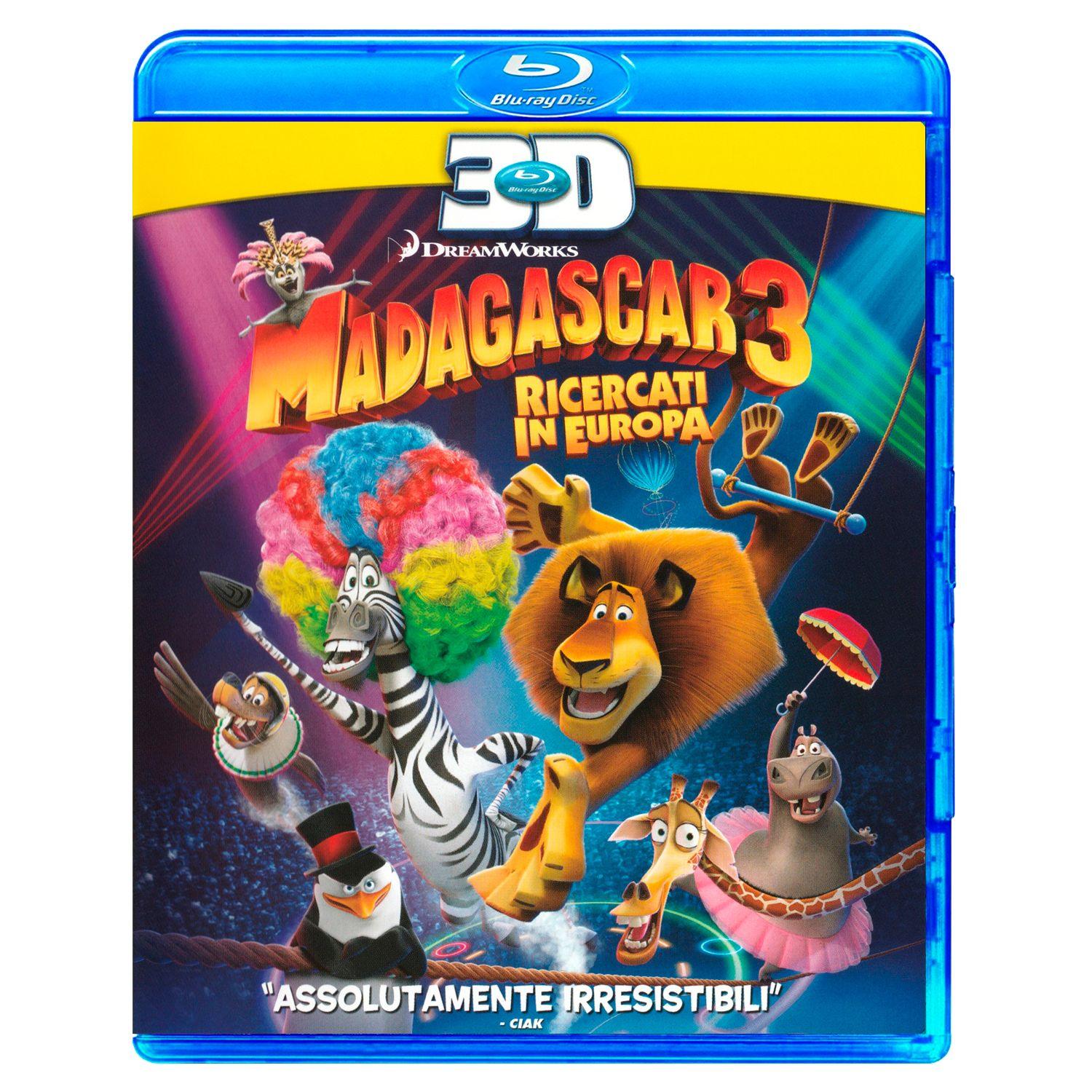 Мадагаскар 3 3D + 2D (2 Blu-ray)