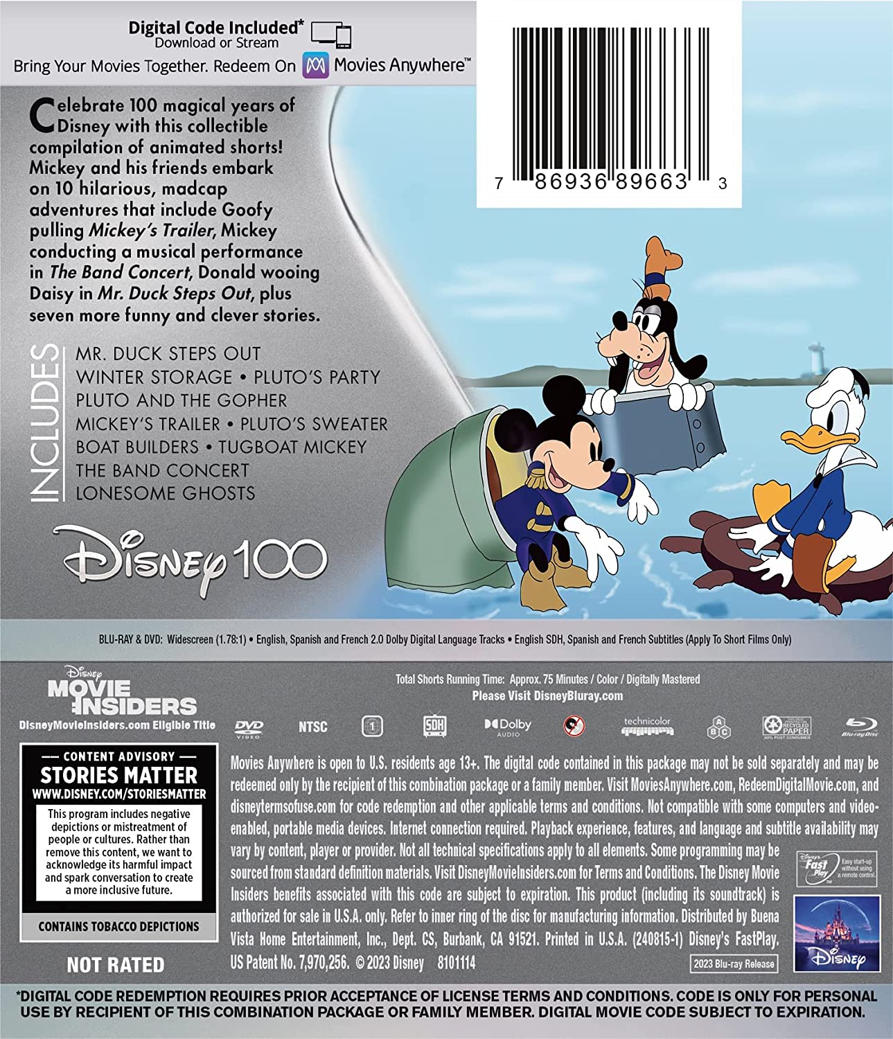 Mickey Friends 10 Classic Shorts. Volume 2 Blu ray DVD