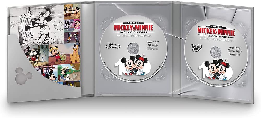 Mickey & Minnie: 10 Classic Shorts. Volume 1 (англ. язык) (Blu-ray + DVD) Digipack [Disney100]