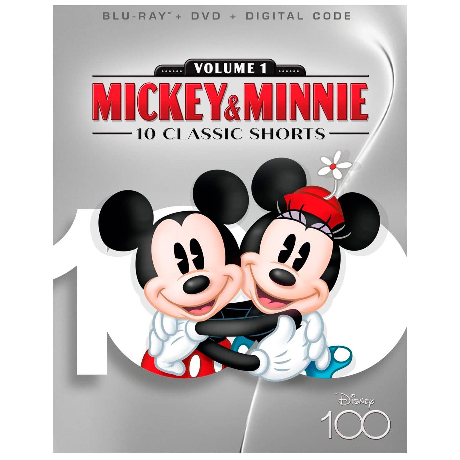 Mickey & Minnie: 10 Classic Shorts. Volume 1 (англ. язык) (Blu-ray + DVD) [Disney100]