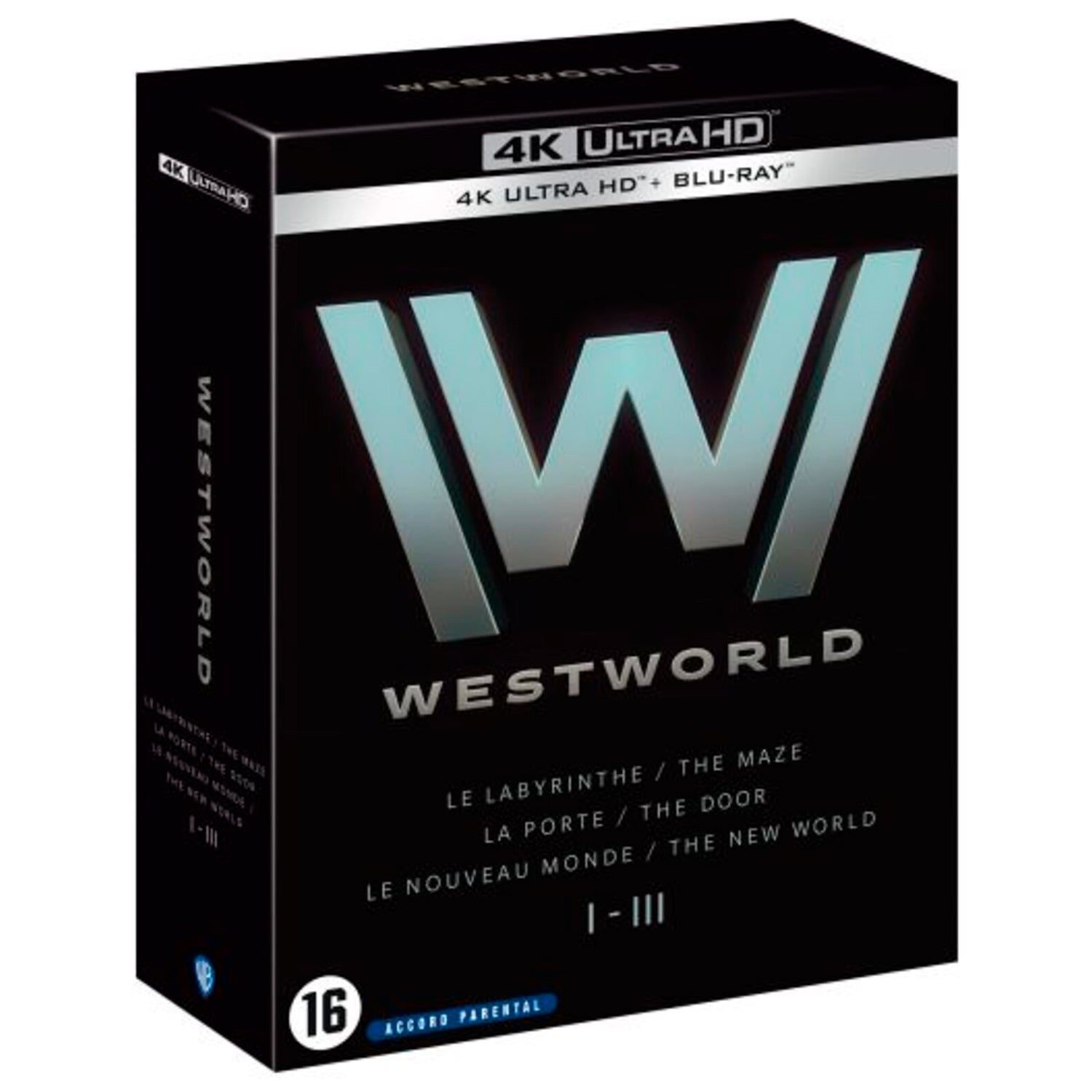 Мир Дикого Запада. Сезоны 1-3 (англ. язык) (4K UHD + Blu-ray)