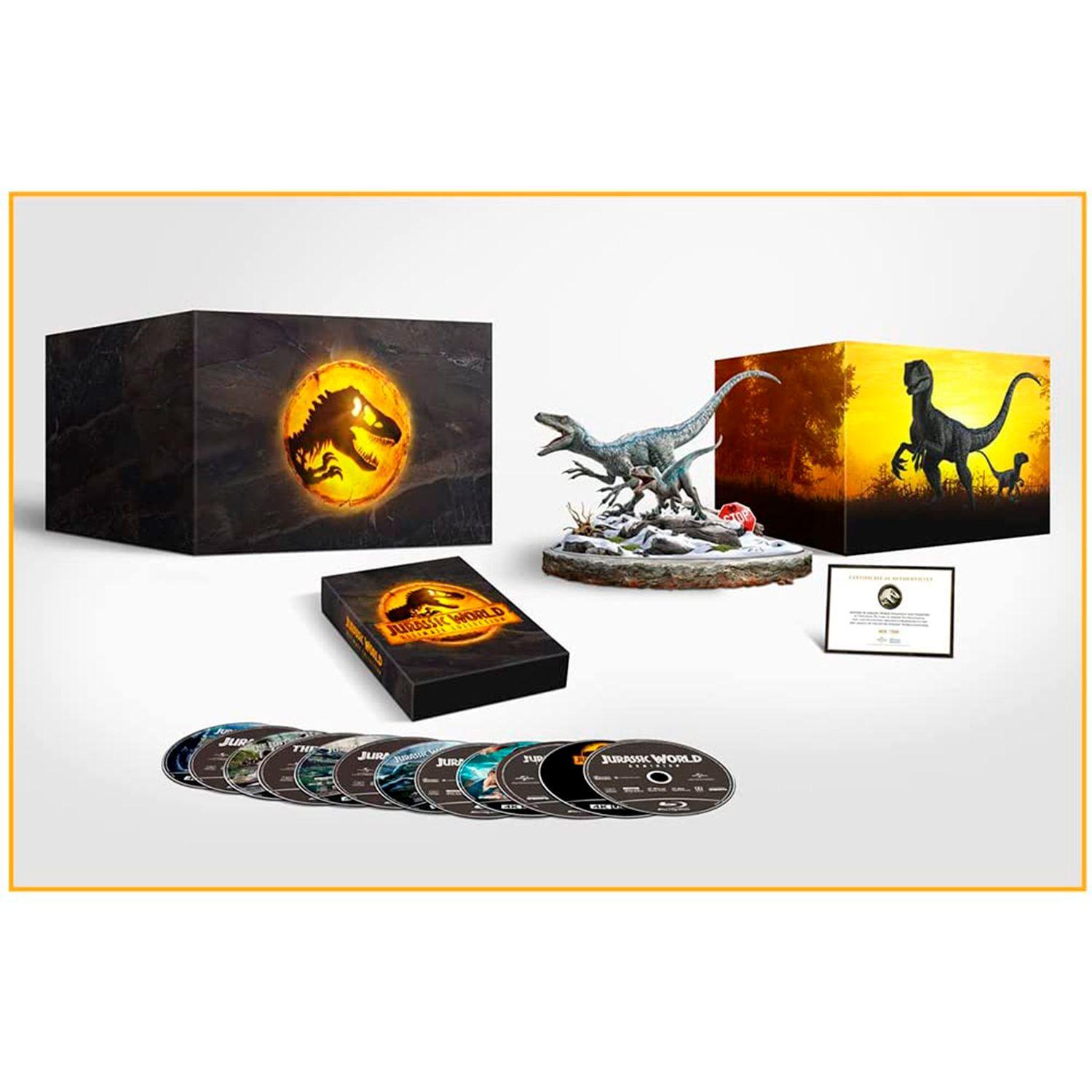 Мир Юрского периода: Полная коллекция (4K UHD + Blu-ray) Box Set Limited Edition Figurine