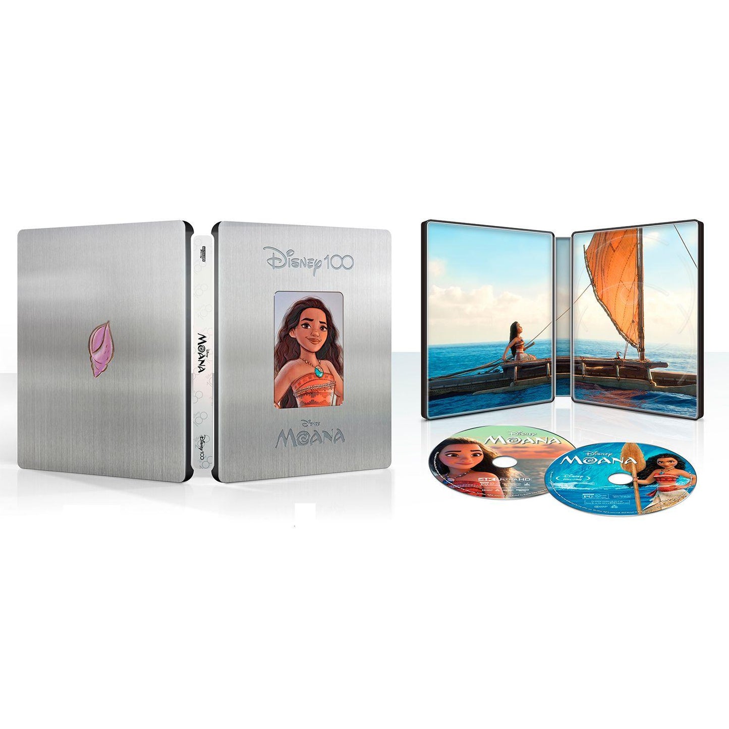 Моана англ язык 4k Uhd Blu Ray Steelbook Disney100 Edition Moana Bluraymania 