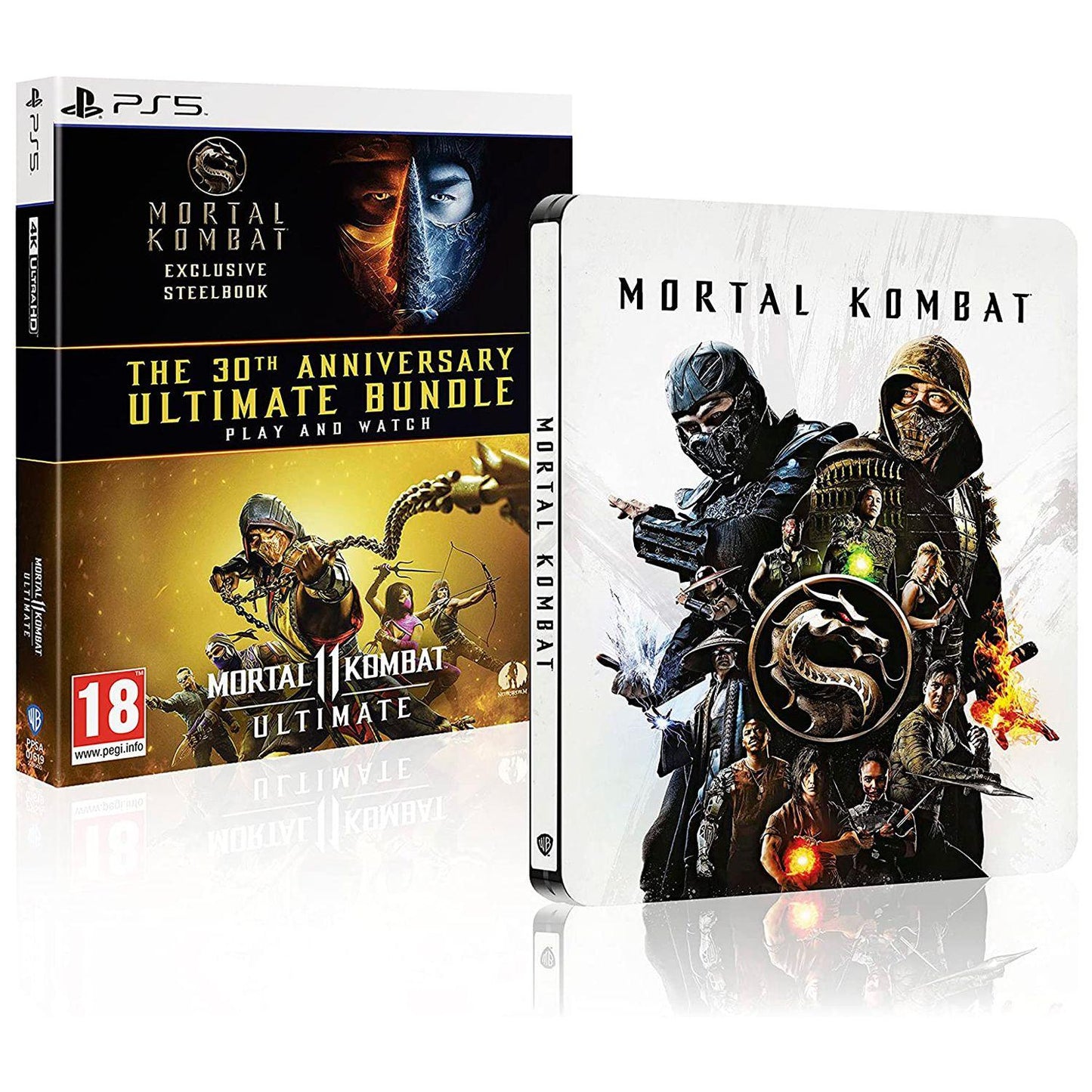 Mortal Kombat 11 Ultimate (PS5) + Мортал Комбат (2021) (4K UHD + Blu-ray) Steelbook