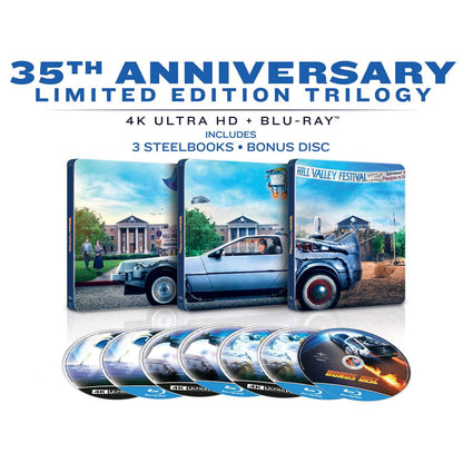 Назад в будущее: Трилогия (4K UHD + Blu-ray + Бонусный диск) Steelbook