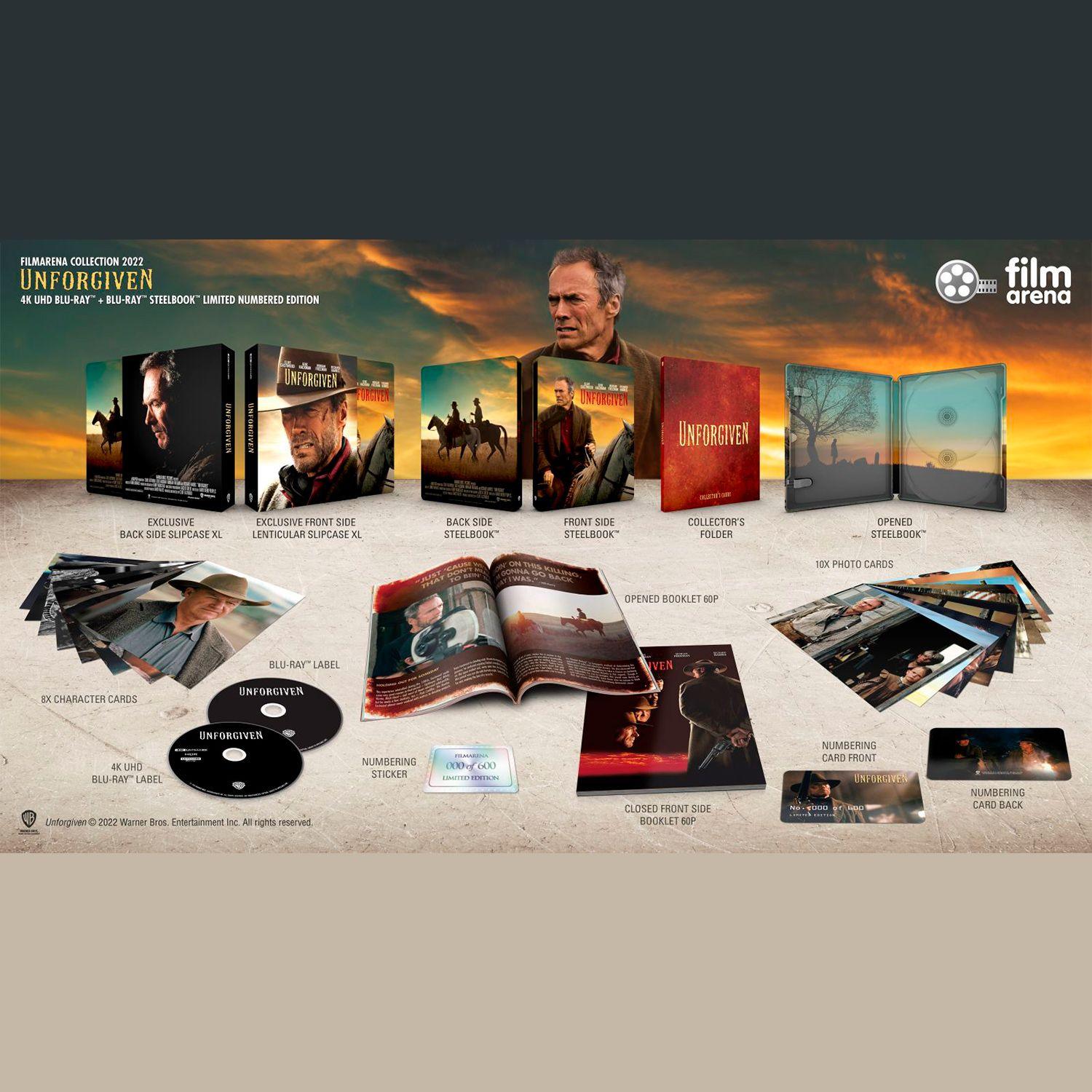 Непрощенный (4K UHD + Blu-ray) Lenticular 3D FullSlip XL Steelbook Limited Collector's Edition FAC #168