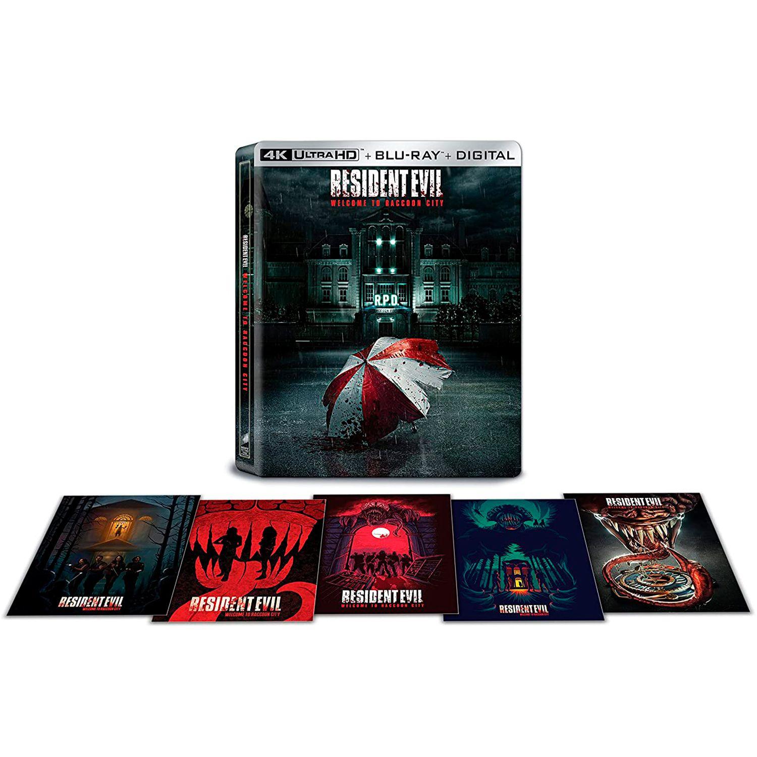 Обитель зла: Раккун-Сити (2021) (англ. язык) (4K UHD + Blu-ray) Steelbook
