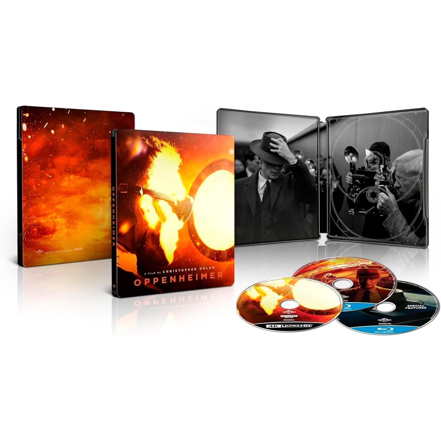 Oppenheimer UHD+BD+Bonus 3 Disc Steelbook(Global) Sofa Cinema│ Classic Film  / Outstanding Packaging
