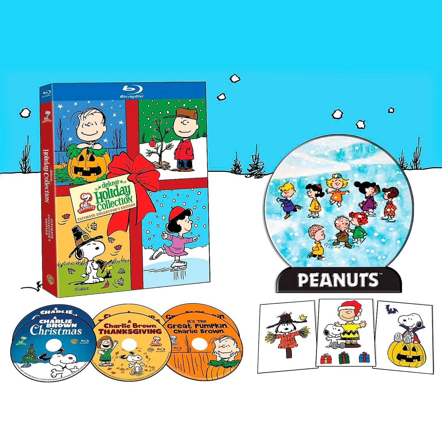 Peanuts Deluxe Holiday Collection [Ultimate Collector's Edition] (англ. язык) (Blu-ray + DVD)