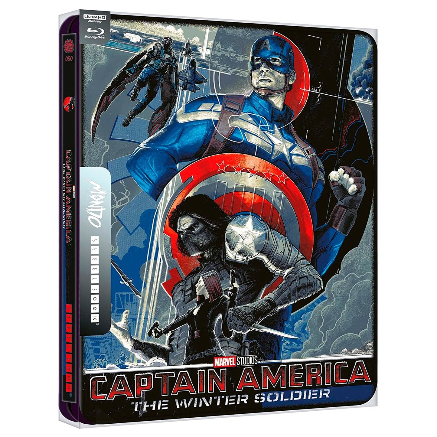 Первый мститель: Другая война (4K UHD + Blu-ray) Mondo #050 Steelbook