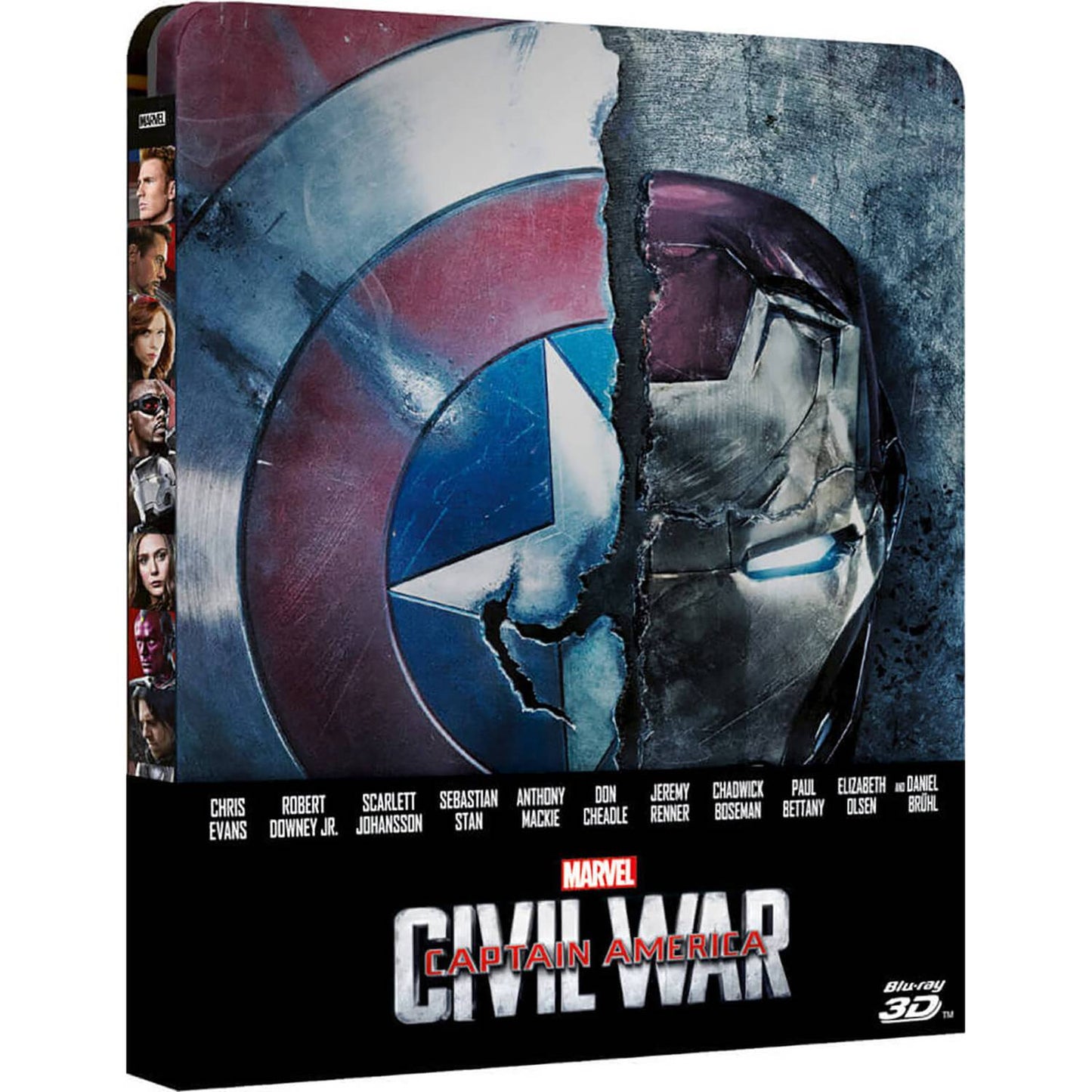 Первый мститель: Противостояние (англ. язык) 3D + 2D (2 Blu-ray) Steelbook
