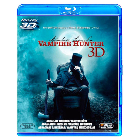Президент Линкольн: Охотник на вампиров 3D + 2D (2 Blu-ray)