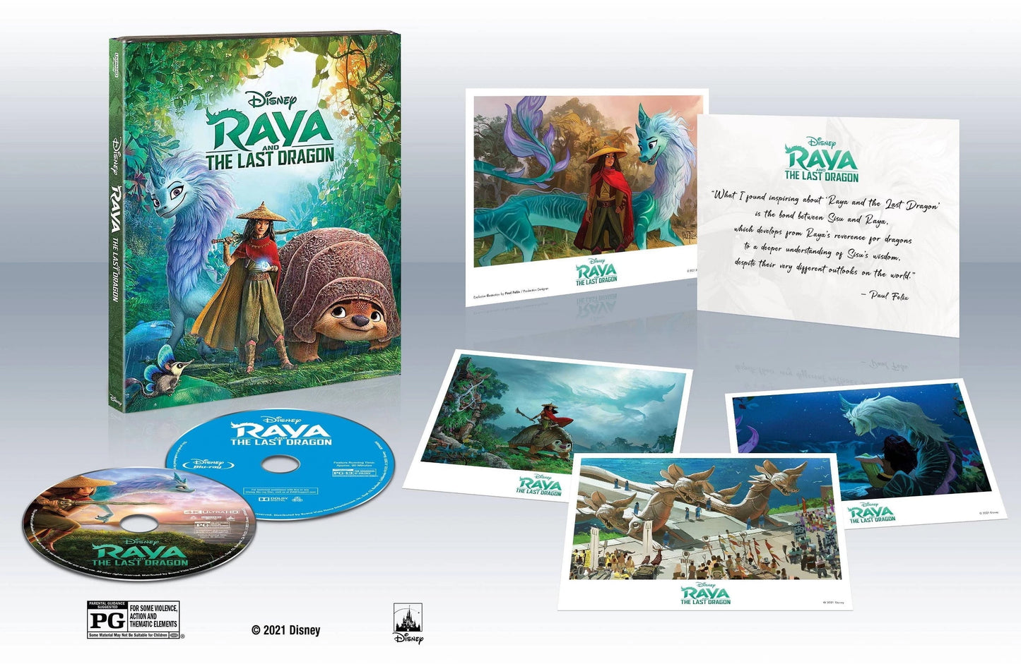 Райя и последний дракон (2021) (англ. язык) (4K UHD + Blu-ray) Коллекционное издание