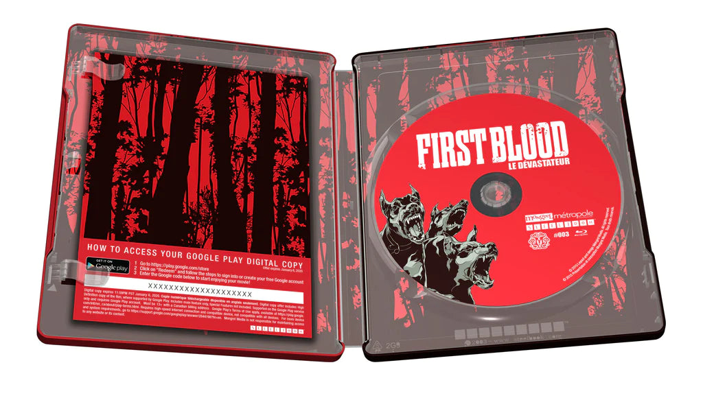 Рэмбо: Первая кровь (англ. язык) (Blu-ray) Mondo #003 Steelbook