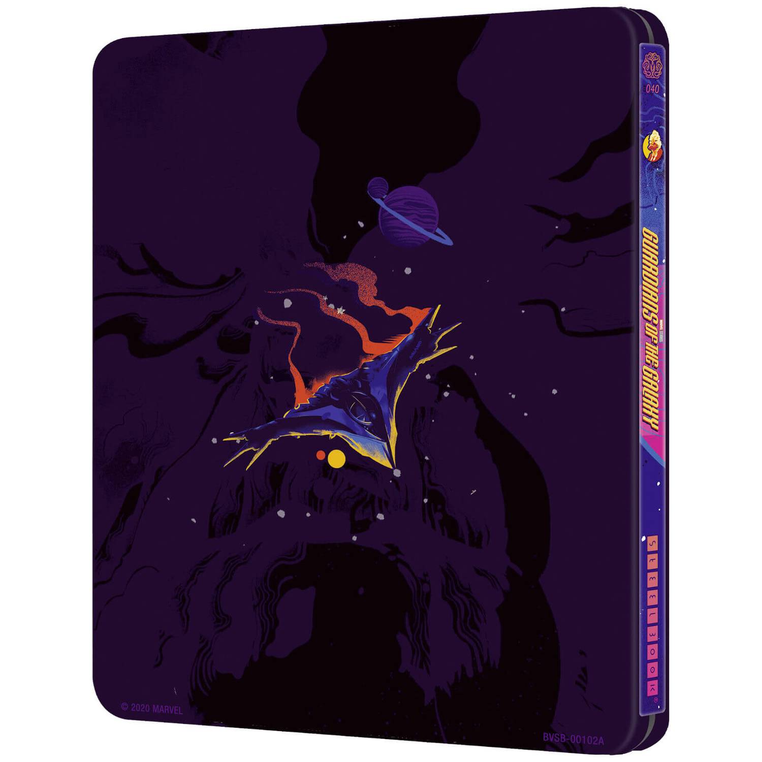 Стражи Галактики (4K UHD + Blu-ray) Mondo #040 Steelbook