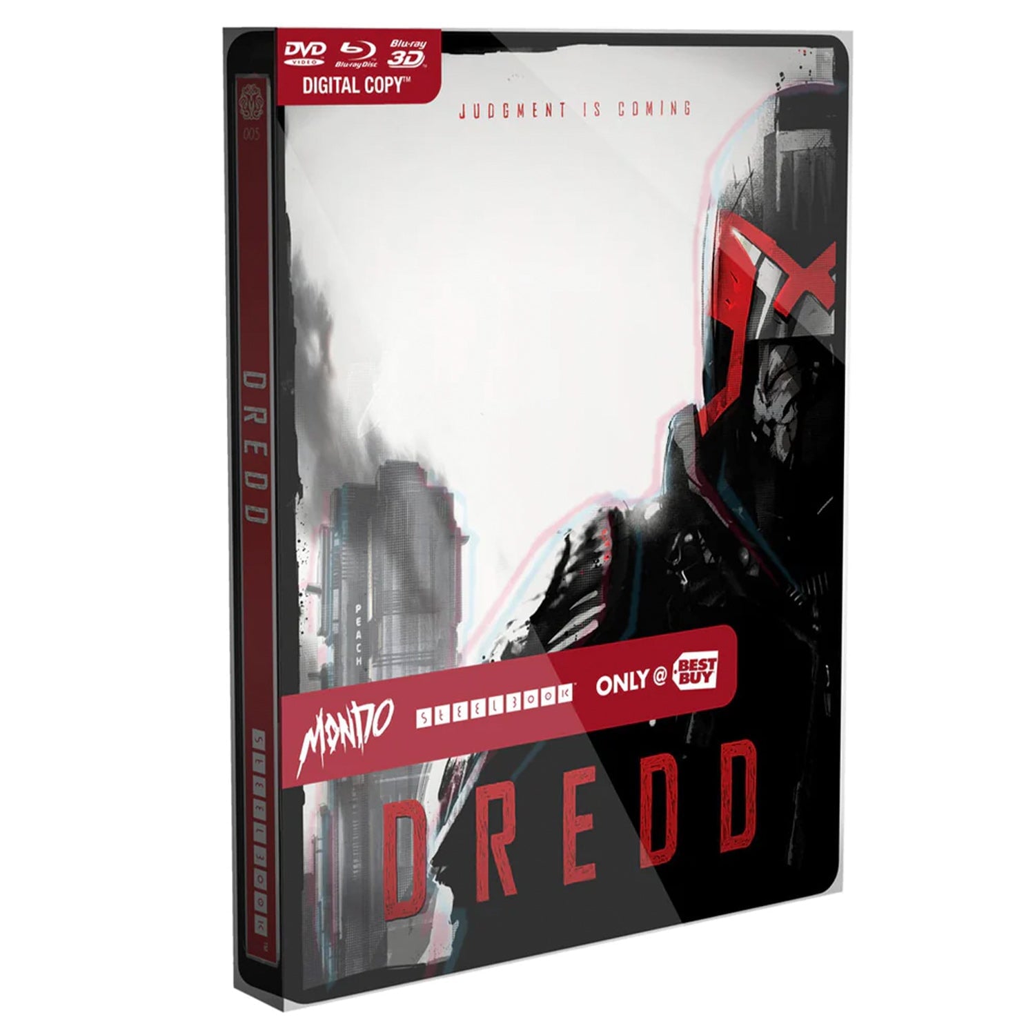 Судья Дредд (англ. язык) (3D/2D Blu-ray + DVD) Mondo #005 Steelbook