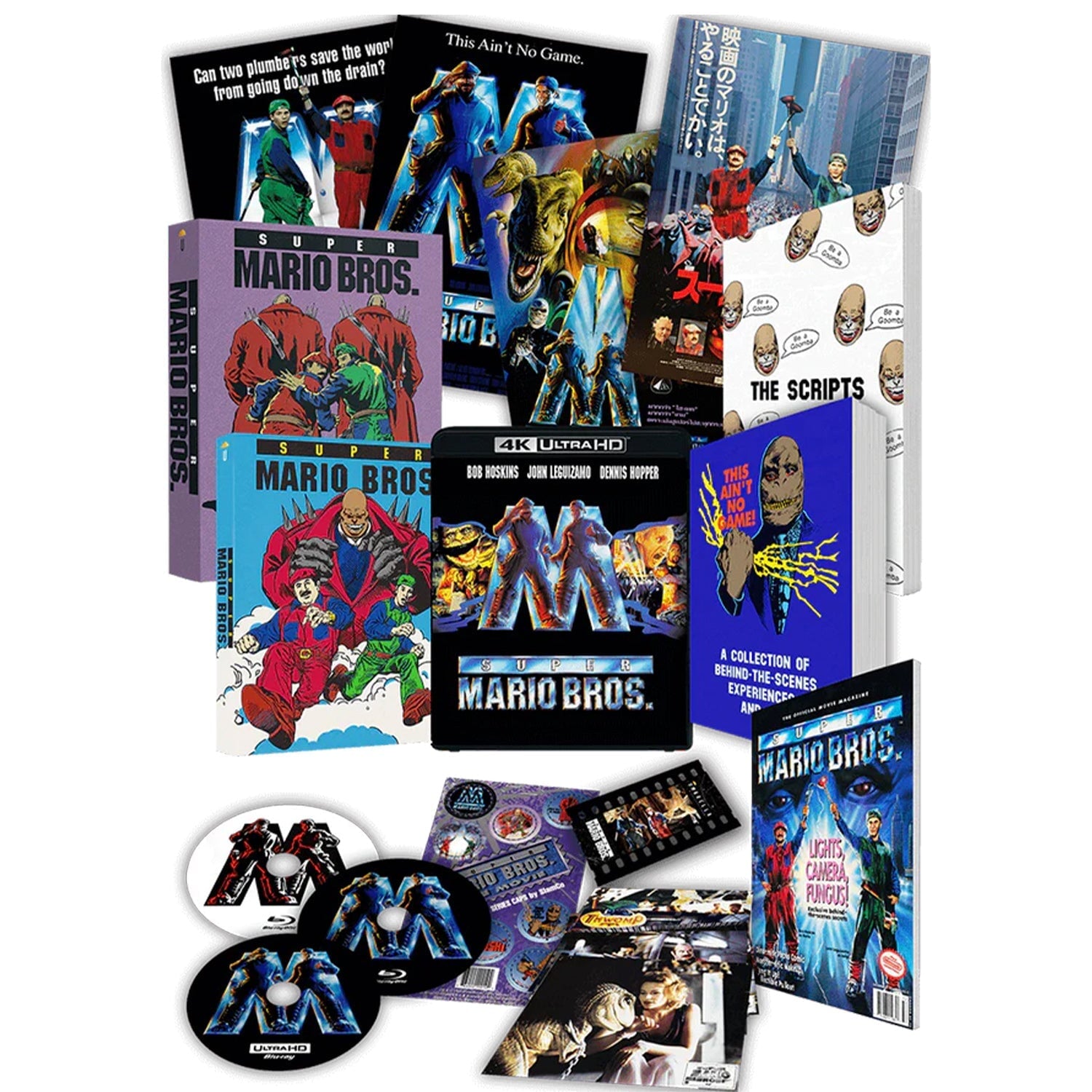 Супербратья Марио (1993) (англ. язык) 30th Anniversary Collector's Edition (4K UHD + 2 Blu-Ray +Books +Film Cell +Posters +Stickers +Artcards +Slipcase +Rigid Case)