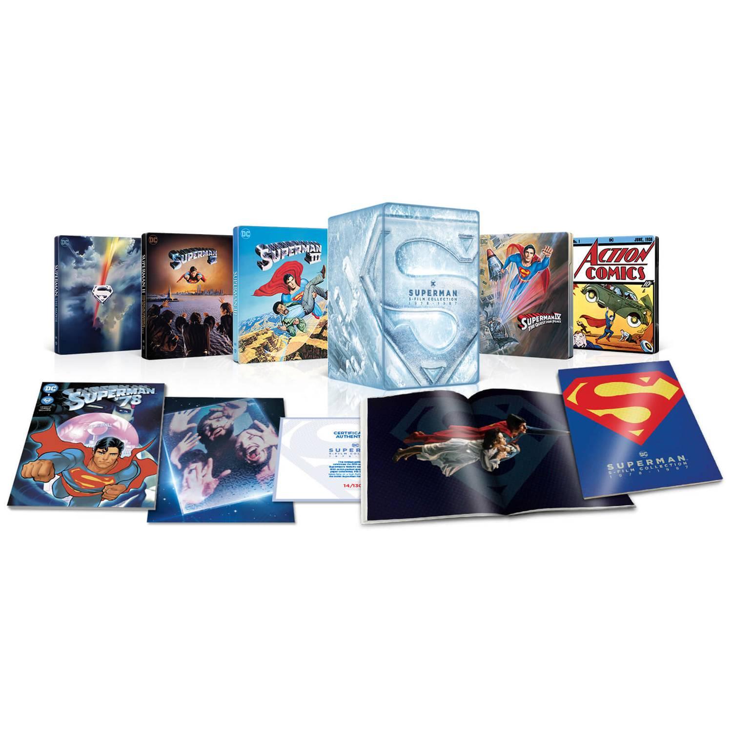 Супермен I-IV (англ. язык) (4K UHD + Blu-ray) Steelbook Collection