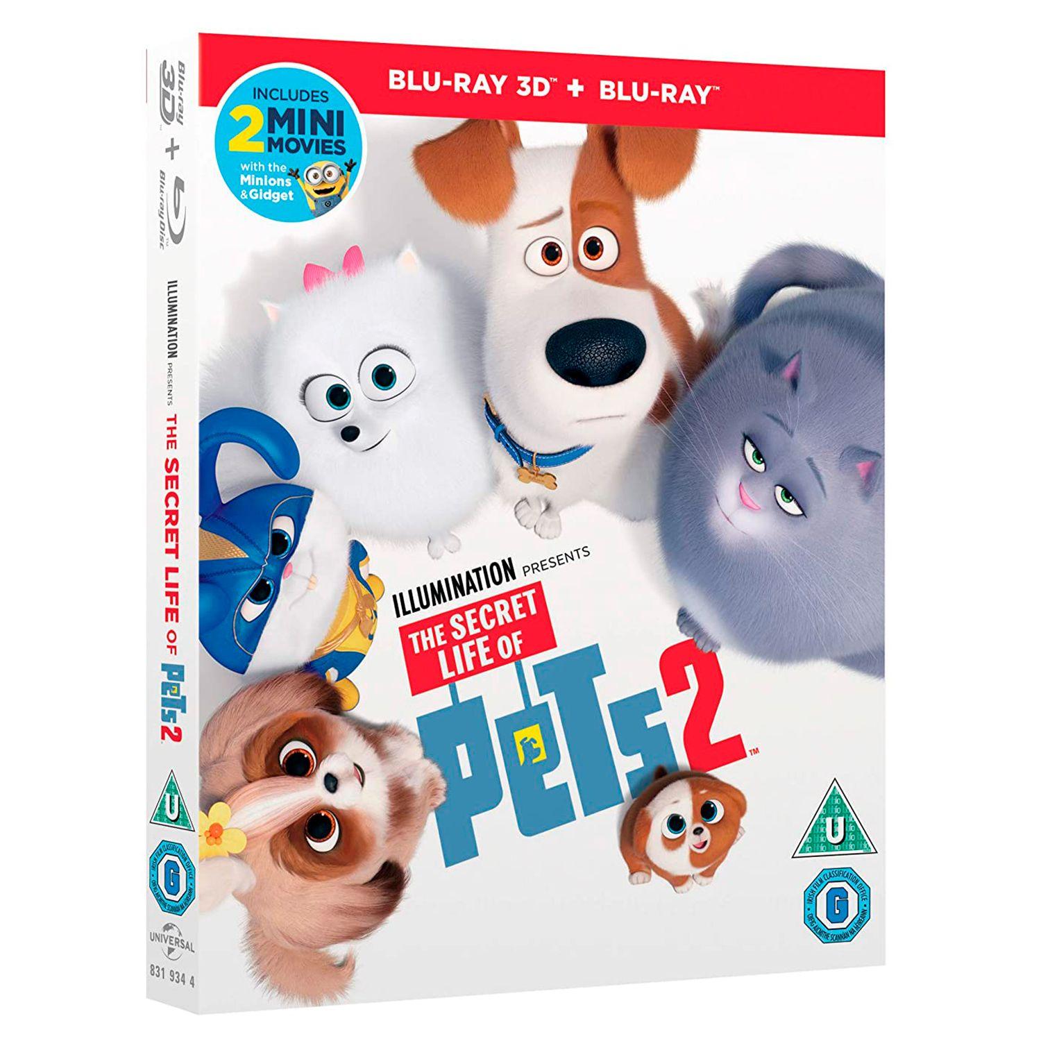 Тайная жизнь домашних животных 2 3D + 2D (2 Blu-ray)