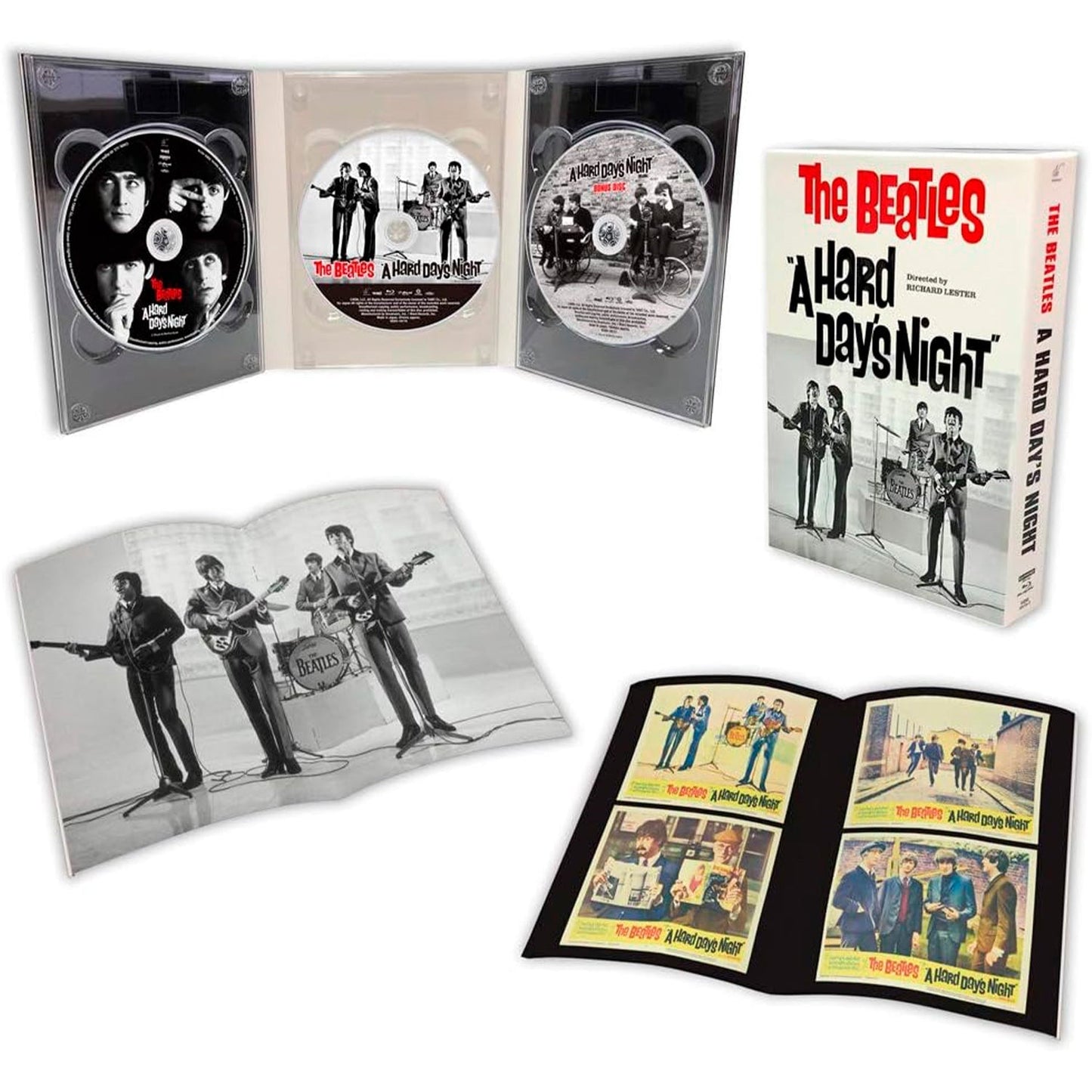 The Beatles - A Hard Day's Night (1964) (англ. язык) (4K UHD + 2 Blu-ray + Фотоальбом)