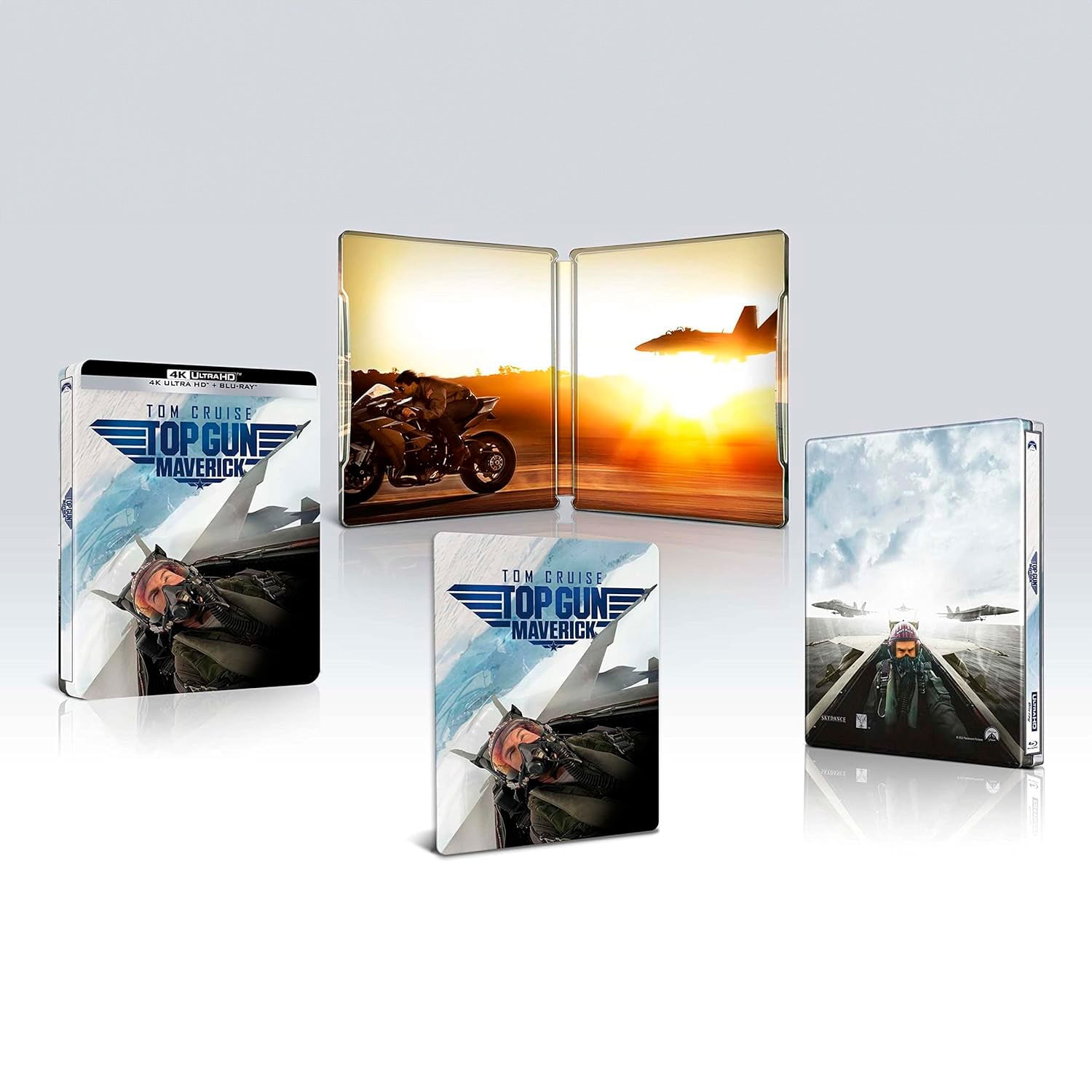 Топ Ган: Мэверик (англ. язык) (4K UHD + Blu-ray) Steelbook + Lenticular Magnet