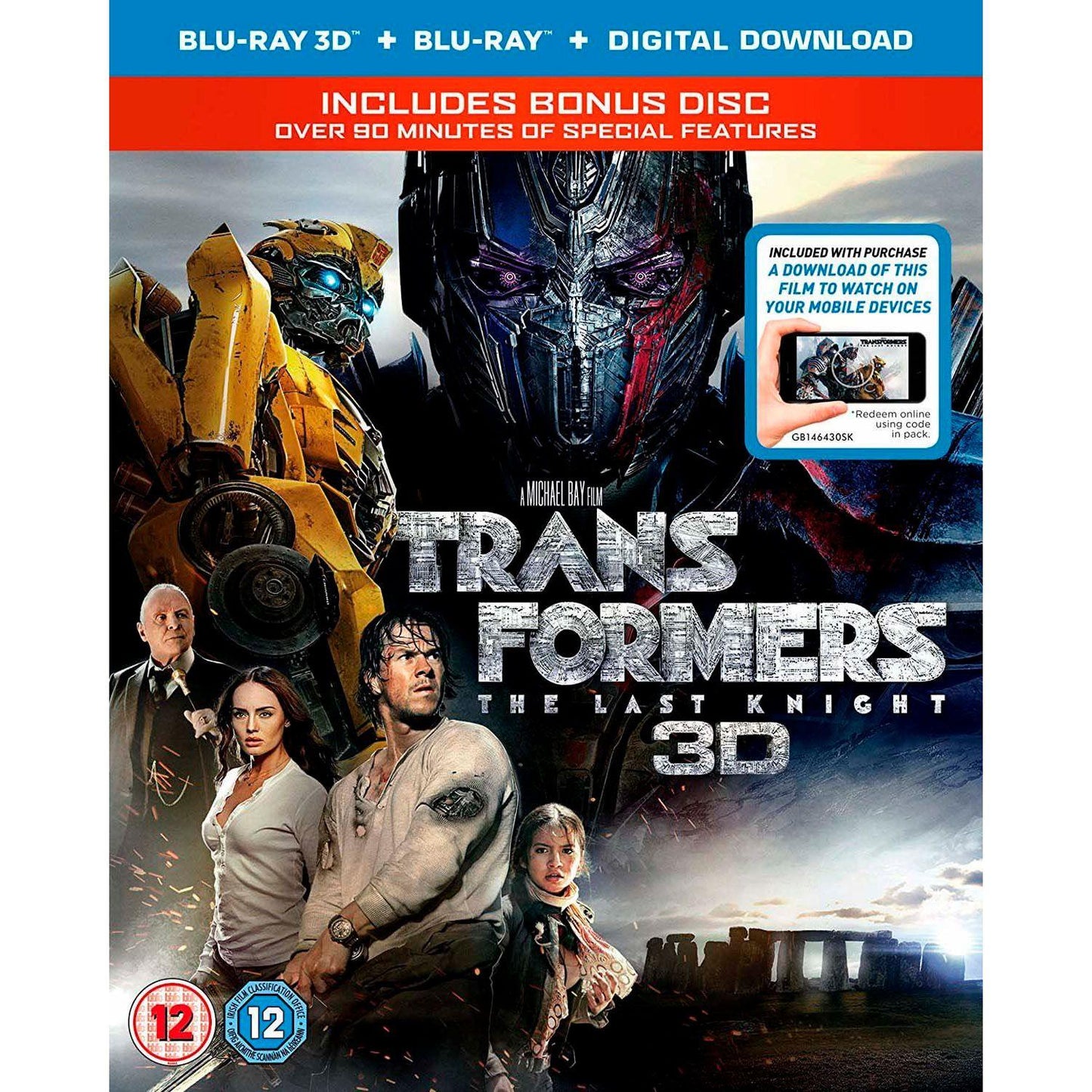 Трансформеры: Последний рыцарь 3D (Blu-ray + Бонус-диск)
