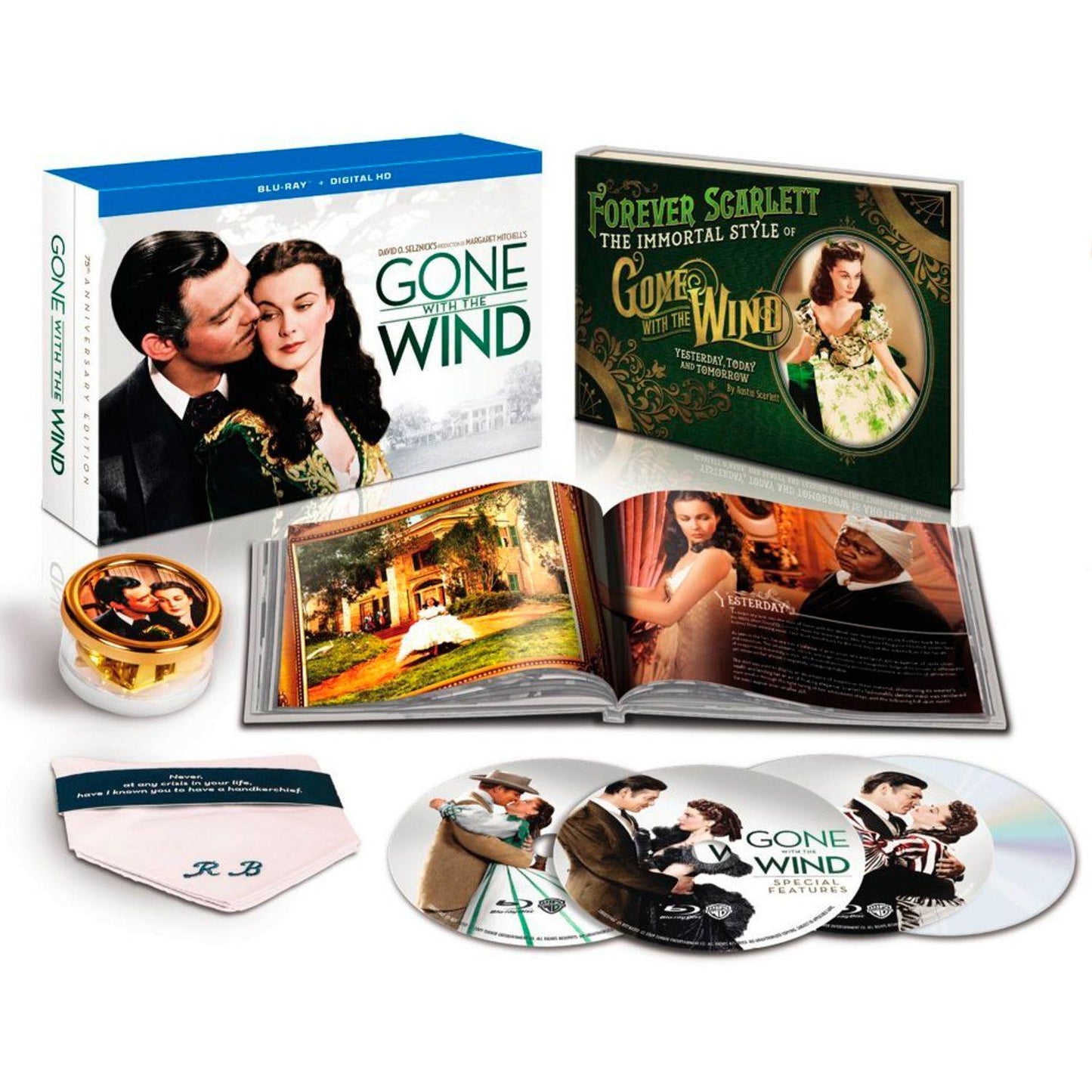 Унесенные ветром (англ. язык) (3 Blu-ray + DVD) 75th Anniversary Ultimate Collector's Edition