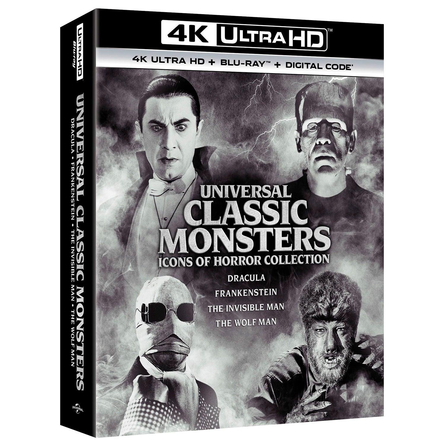 Universal Classic Monsters Icons of Horror Collection (англ. язык) (4K UHD + Blu-ray)